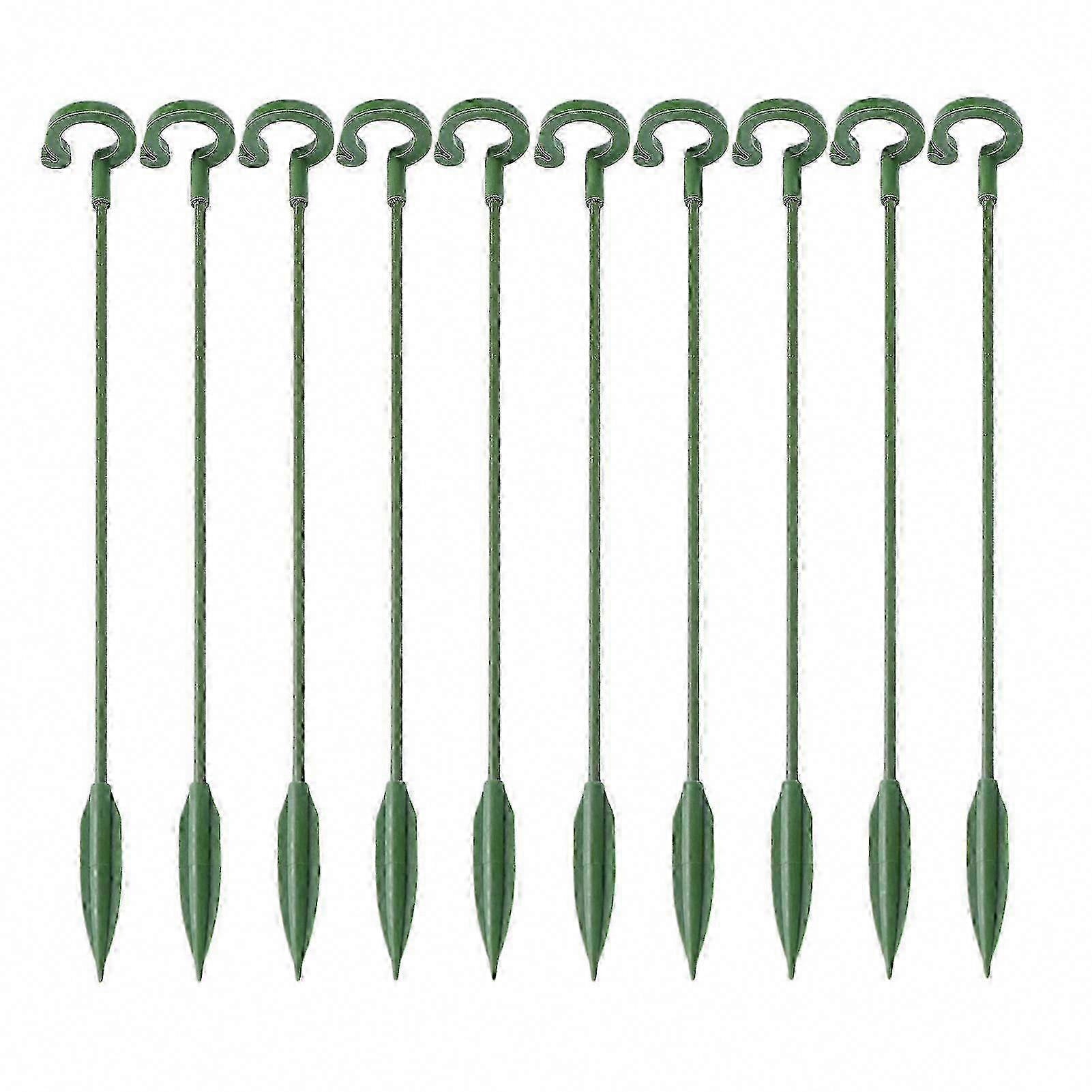 10 Pflanzenstützstäbe Mit Clips Für Amaryllis, Tomaten, Orchideen, Lilien, Pfingstrosen, Rosen – Gartenblumenstäbe