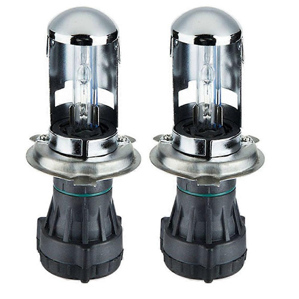 Packung Mit 2 H4 35w Xenonlampen Für Autoscheinwerfer, Ultrahelle Teleskopbeleuchtung, Fern- Und Abblendlicht.