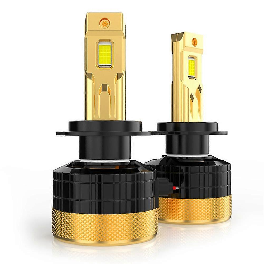 Packung Mit 2 H7 Led-lampen Für Autoscheinwerfer, 6000k, Fortschrittliche Dekodierung, 120w, Integriertes Fern- Und Abblendlicht.