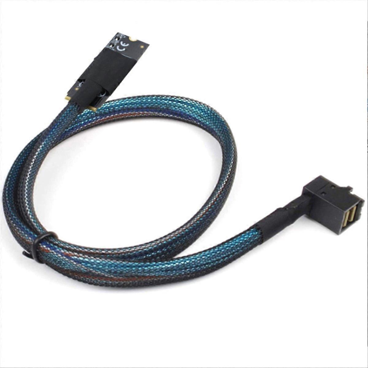 Mini Sas Hd Sff-8643 36-poliger Stecker Auf Hd Sas Sff-8643 90-grad-innenkabeladapter (1 M)