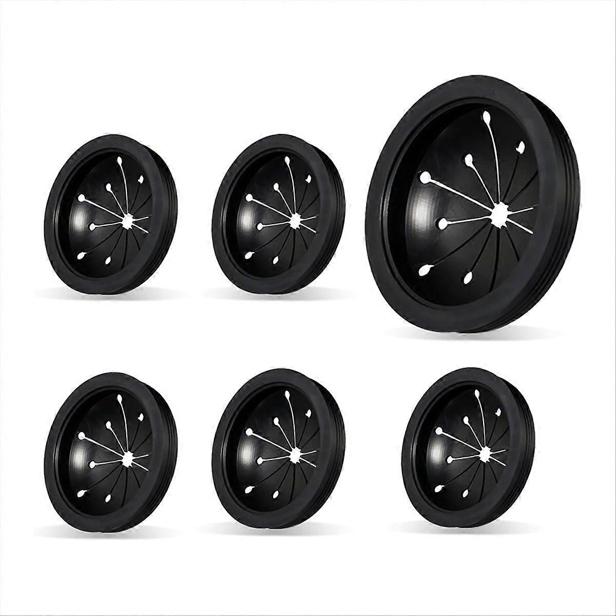 Packung Mit 6 Whirlaway-spritzschutzvorrichtungen Für Spülbeckenabfallzerkleinerer Mit Multifunktionalen Abflussstopfen.