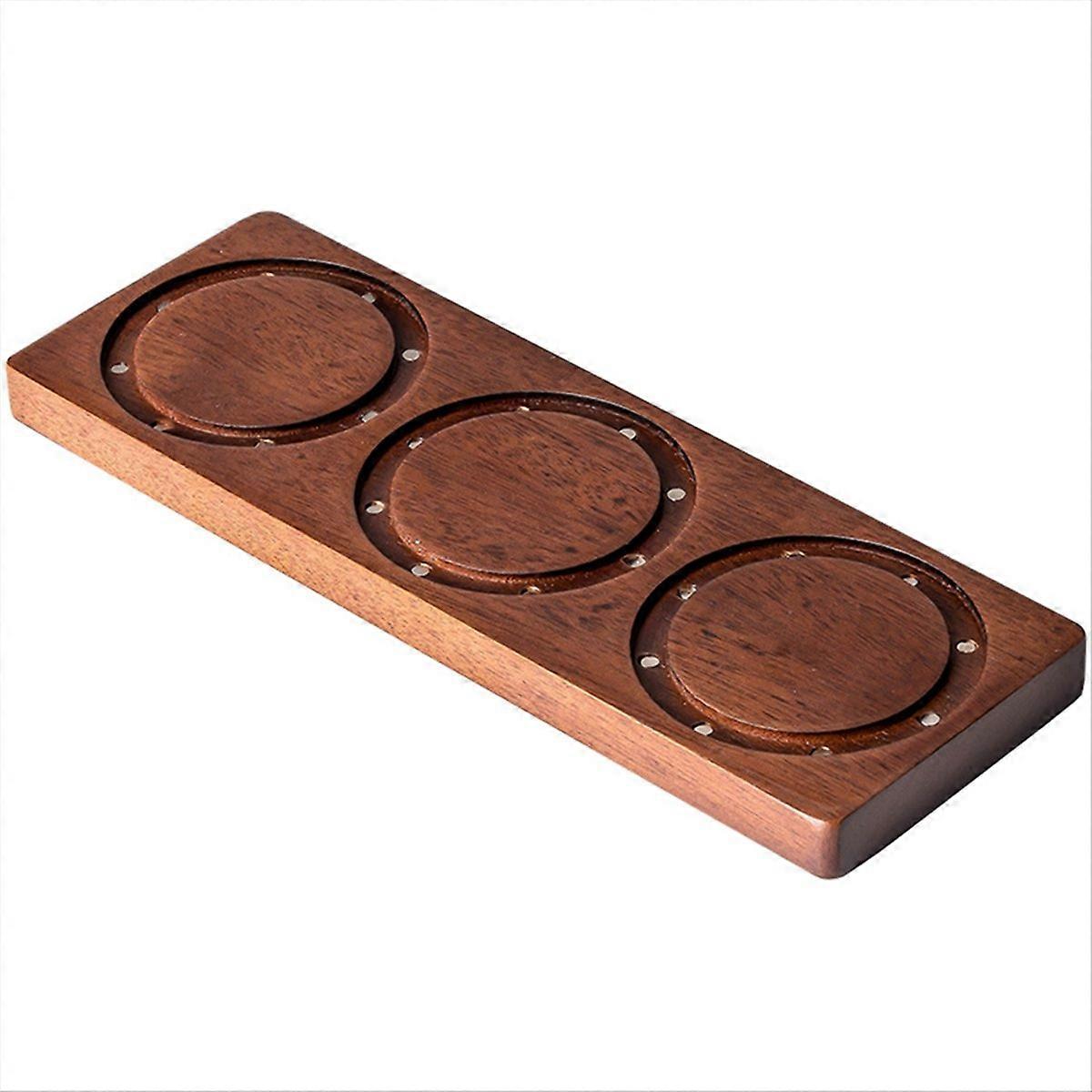 Magnetisches Aufbewahrungsregal Für Kaffeekorb, 51 Mm Wandhalterung Aus Rotholz Mit Magnetischer Befestigung Für Espressozubehör