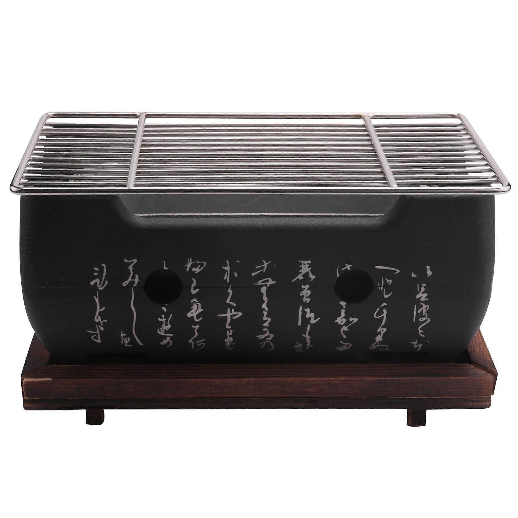 Tragbarer Holzkohlegrill Aus Aluminiumlegierung Im Japanisch-koreanischen Stil, Für Grillabende Und Den Heimgebrauch. Partyzubehör Und Grillbesteck.