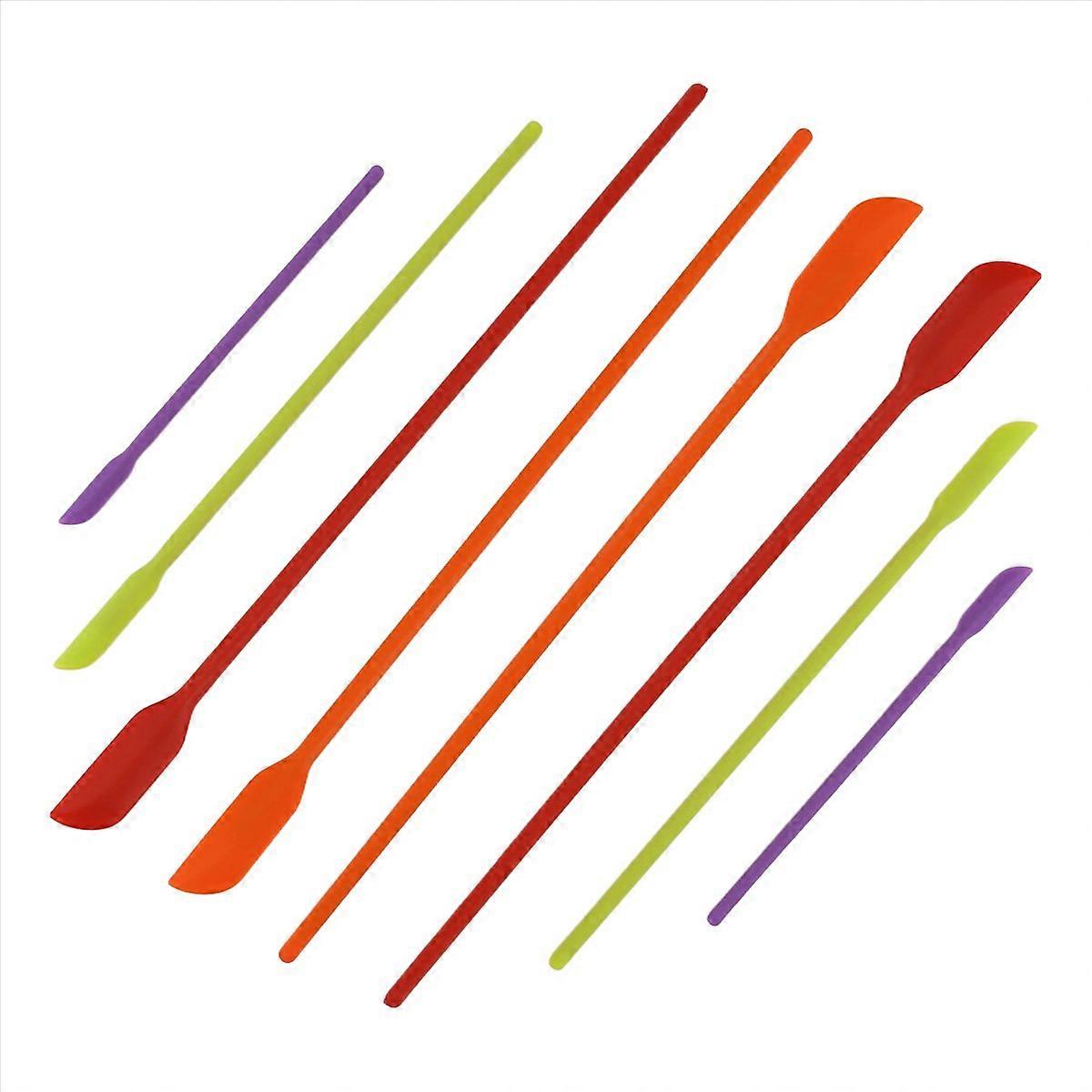 Set Mit 8 Silikonspateln Für Make-up Und Küchentöpfe