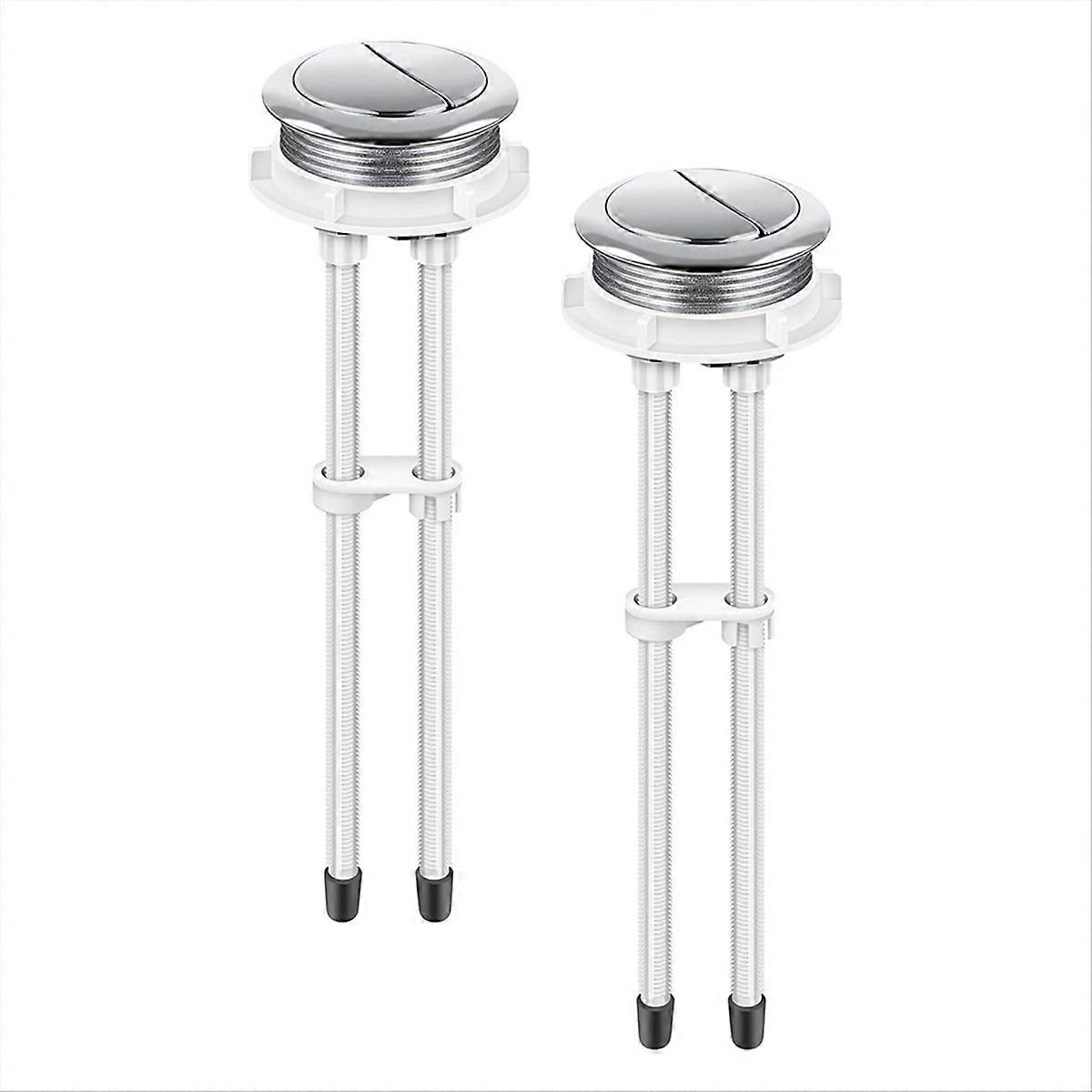 Set Mit 2 48-mm-spülkastenknöpfen, Ersatz-druckknopf Für Zweimengenspülung Für Glacier Bay