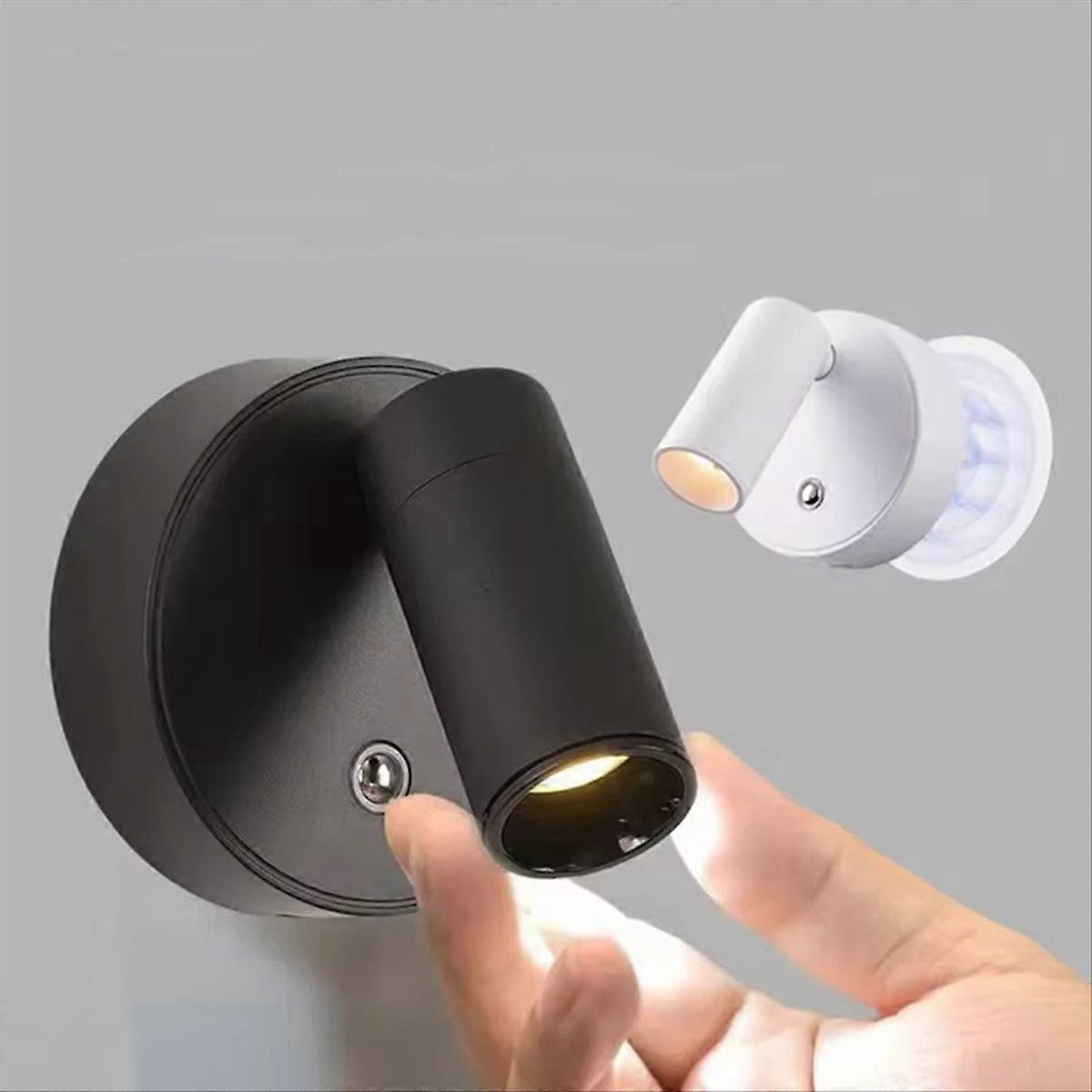 Wiederaufladbare Magnetische Led-lampe Per Usb, Kabelloser Wandprojektor, Kein Verkabeln Oder Bohren Erforderlich, Leselampe Fürs Schlafzimmer, Nachttischlampe B