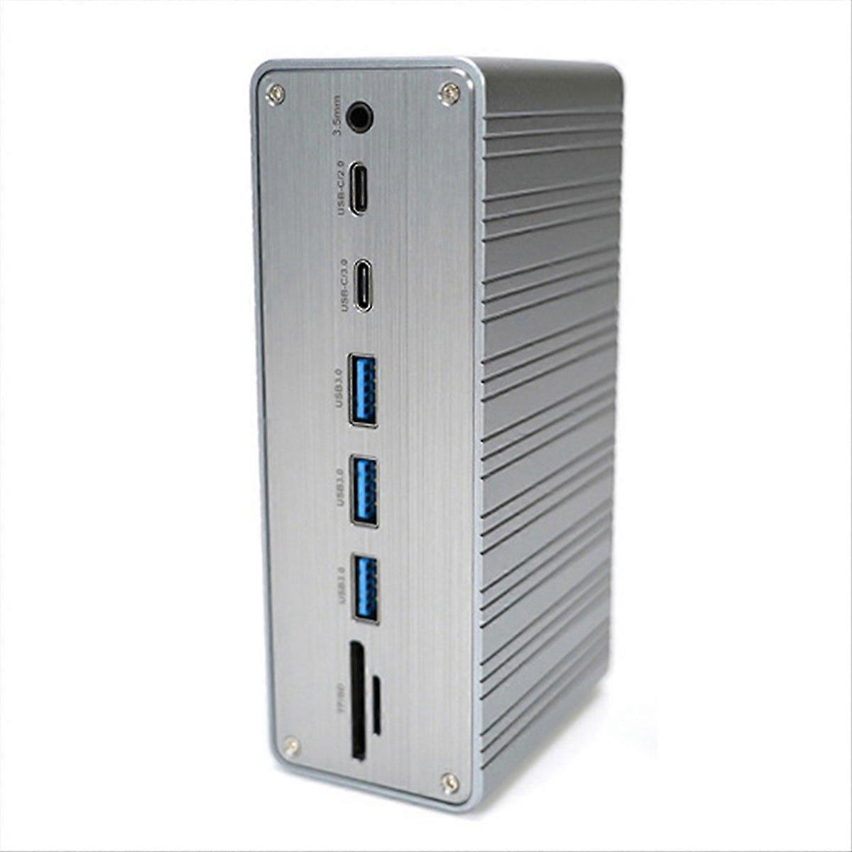 13-in-1 Usb-c 3.0 Hub-dockingstation Mit Mehreren Schnittstellen, 100-w-pd-ladegerät Und Sd/tf-kartenleser
