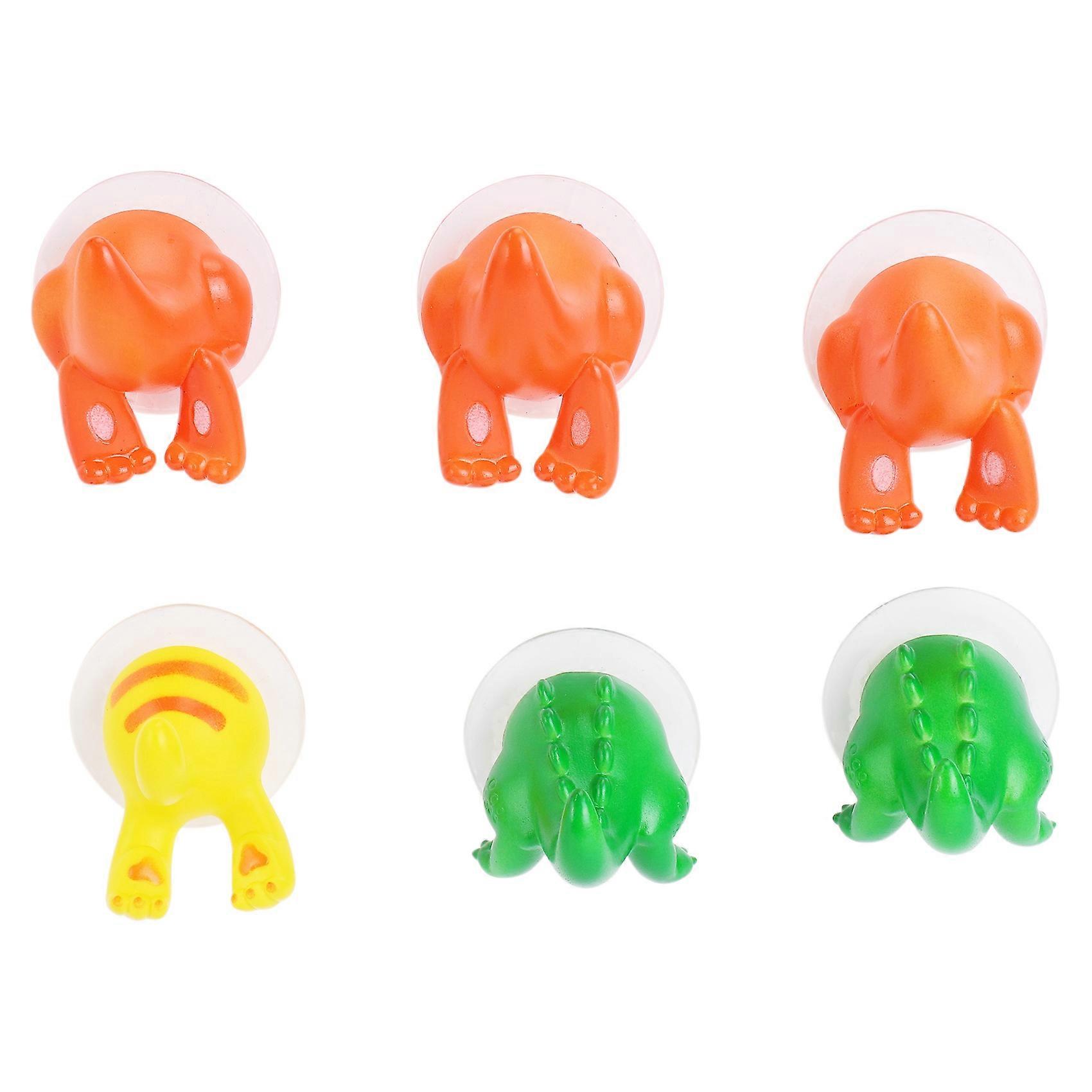 Set Mit 6 Starken Saugnapfhaken In Form Niedlicher Tierschwänze, Ideal Für Bad, Schlüssel Und Babyhandtücher. Praktische Wohn- Und Küchenaccessoires.