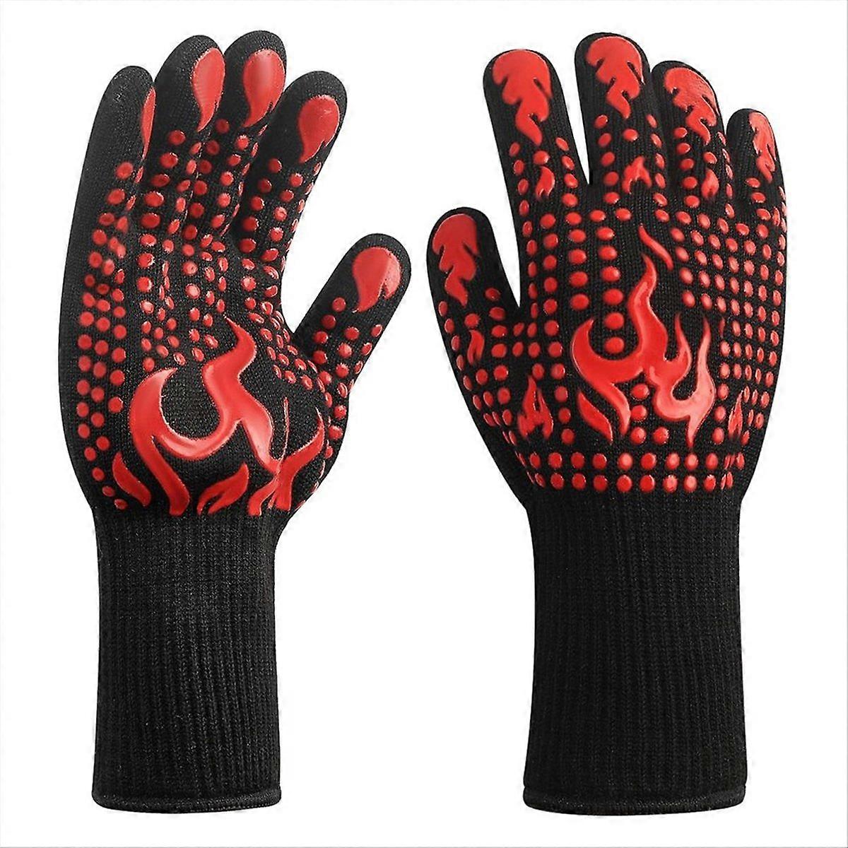 Rutschfeste Und Hitzebeständige Küchenhandschuhe, Geeignet Für Grillabende Und Hohe Temperaturen Bis Zu 80°c.