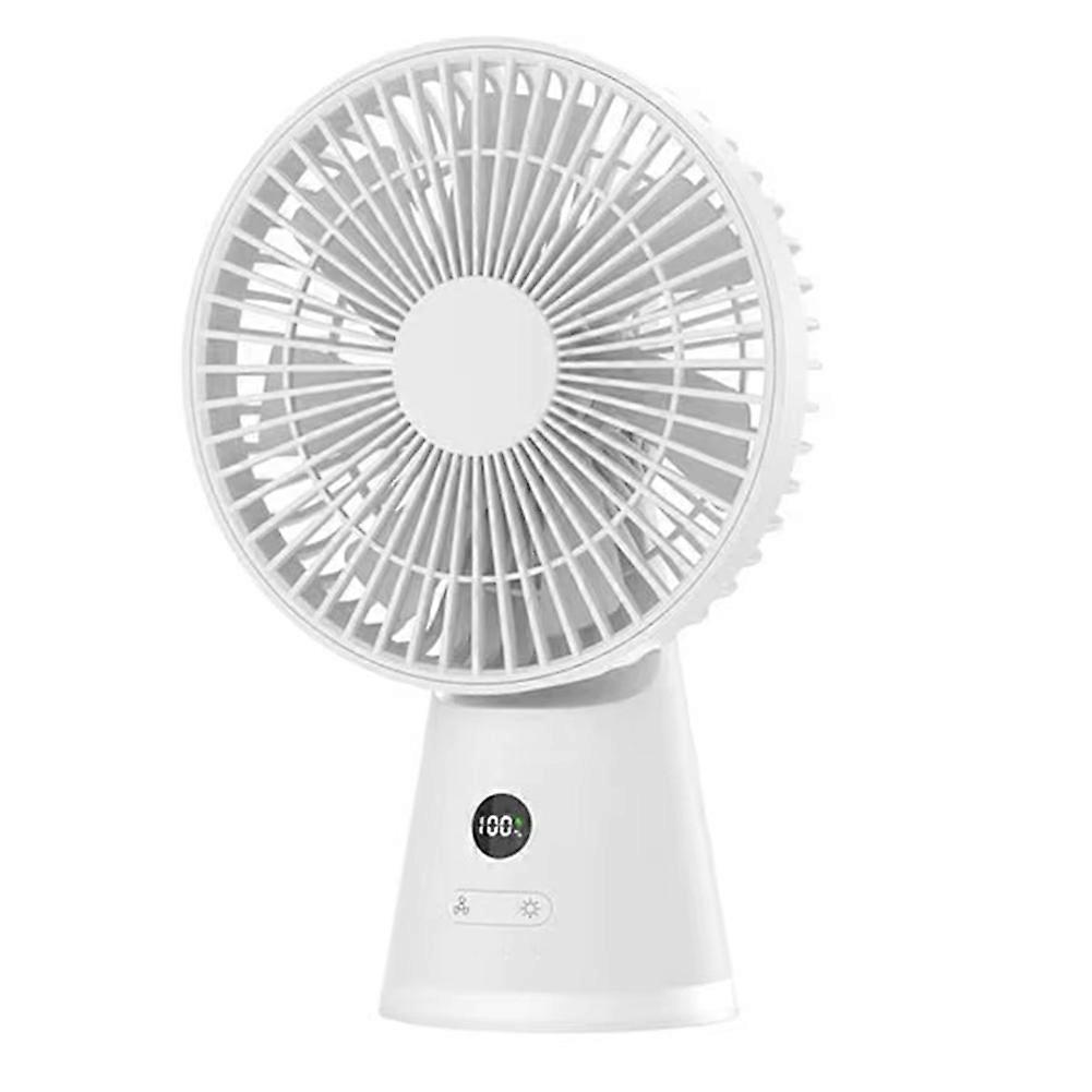 Tragbarer Tischventilator, Usb-wiederaufladbar, 5 Geschwindigkeitsstufen, Leiser Betrieb, Kraftvoller, Natürlicher Luftzug, Ideal Für Den Heimgebrauch