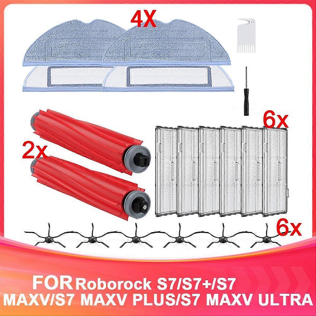 Zubehörset Für S7/s7+/s7 Maxv/s7 Maxv Plus/s7 Maxv Ultra. Hauptbürsten, Seitenbürsten, Hepa-filter, Reinigungstücher.