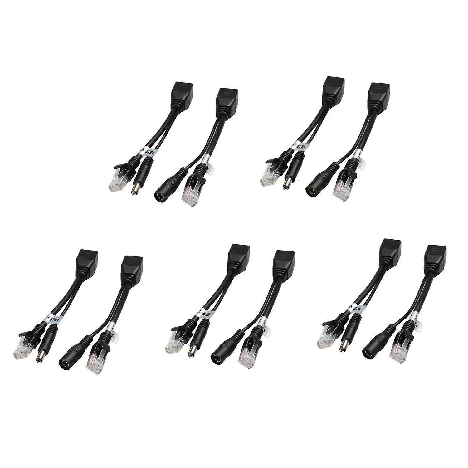 10 Stück (5 Paare) Poe-splitter, Poe-switch, Poe-kabel