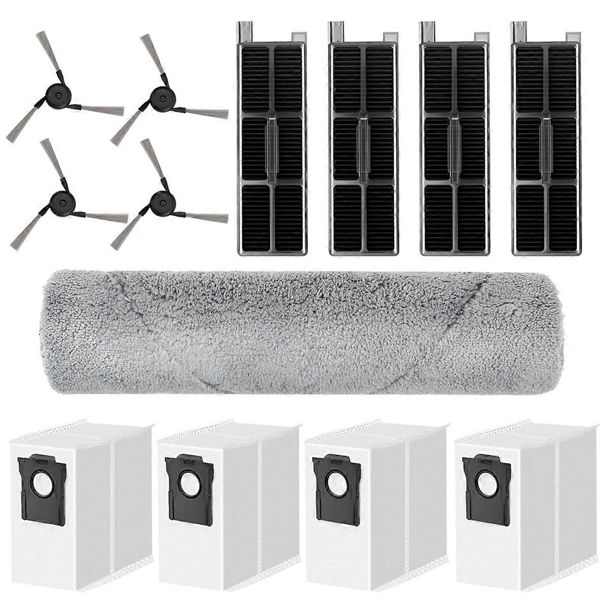 Ersatzteilsets Für Den Saugroboter Z50 Ultra/z5/z5 Pro Ultra: Walzenreinigungstuch, Seitenbürste, Filter Und Staubbeutel.