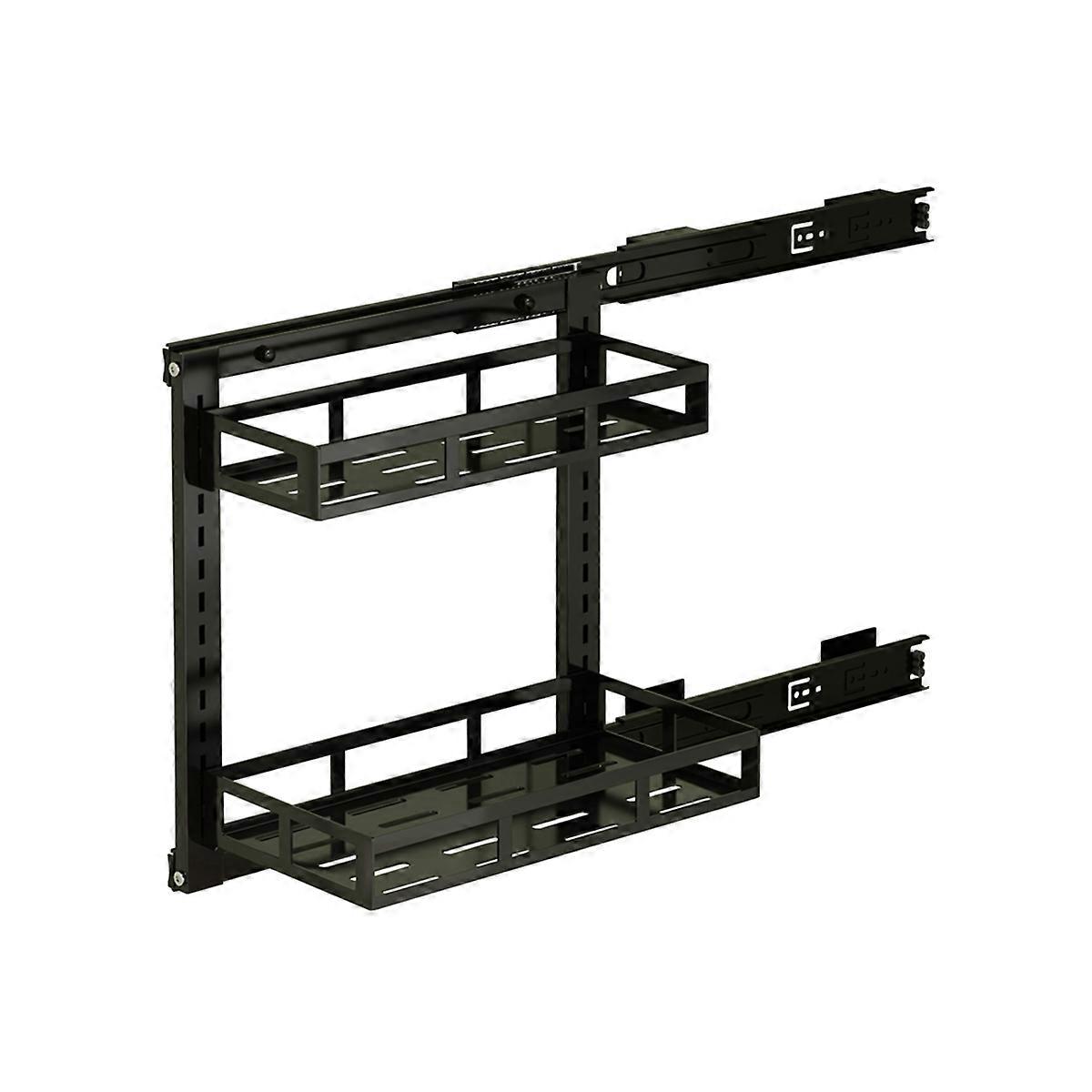 Zweistöckiges 30 Cm Ablageregal Für Die Küchenspüle Mit Ausziehbaren Körben, Ideal Für Die Organisation Im Badezimmer.