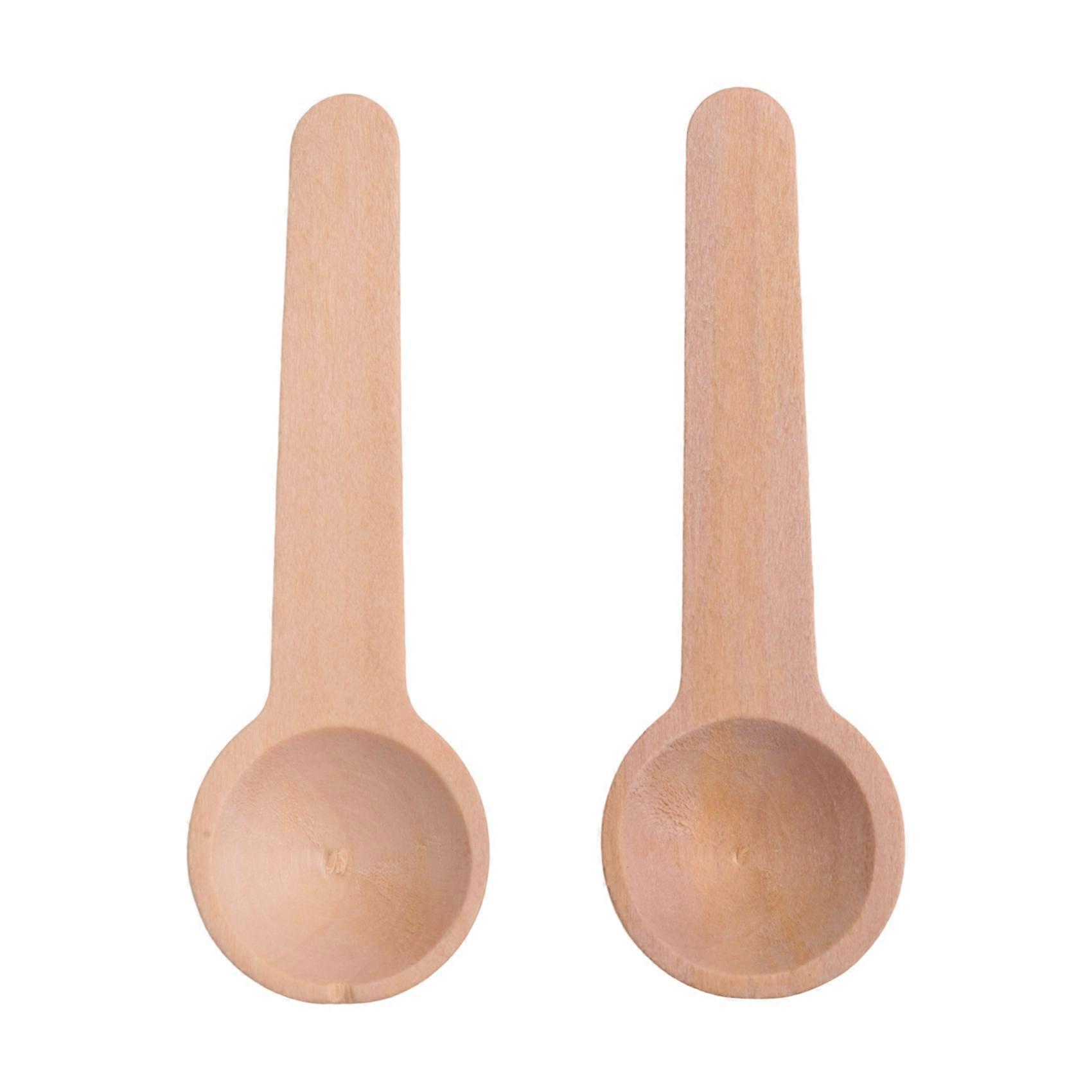 100 Mini-salzlöffel Aus Holz Für Gewürze, Marmelade, Honig, Tee Und Zucker
