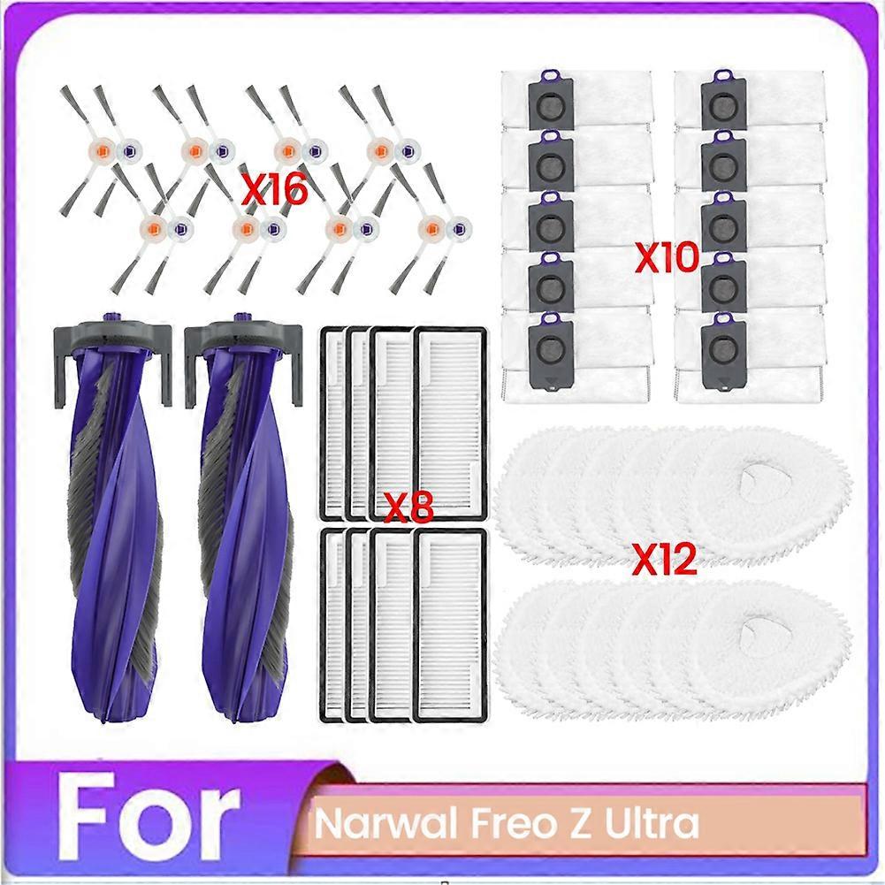 48-teiliges Set Inklusive Bürste, Staubbeutel, Filter Und Wischmopp Für Den Narwal Freo Z Ultra Staubsauger – Ersatzteile