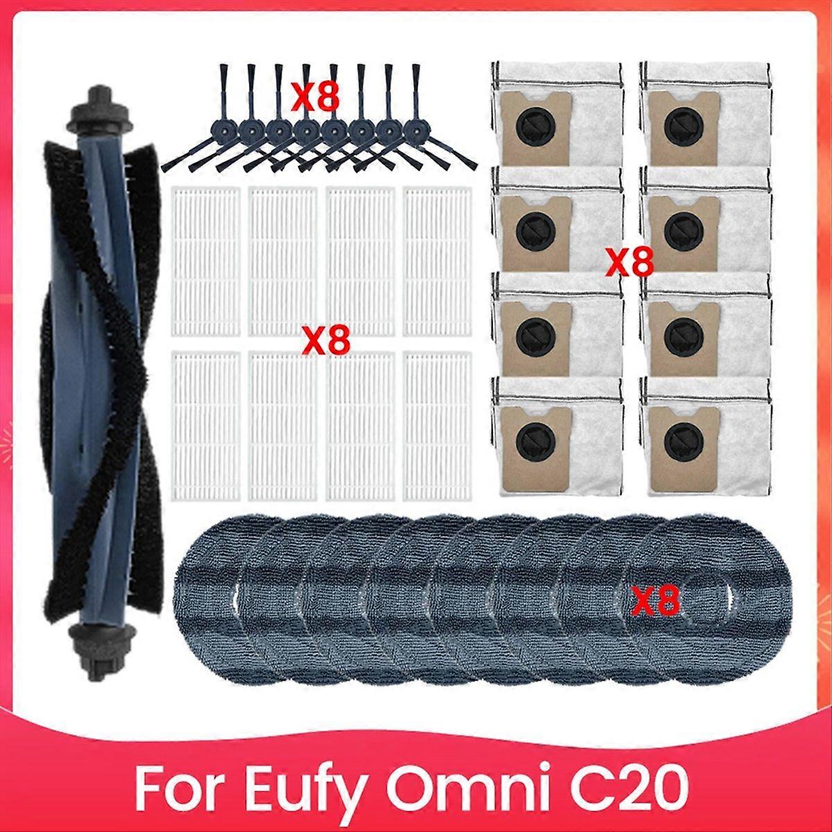 Omni C20 Akku-staubsauger Zubehörset: Hauptbürste, Staubbeutel, Hepa-filter, Haushaltsreinigungstücher, Ersatzteile