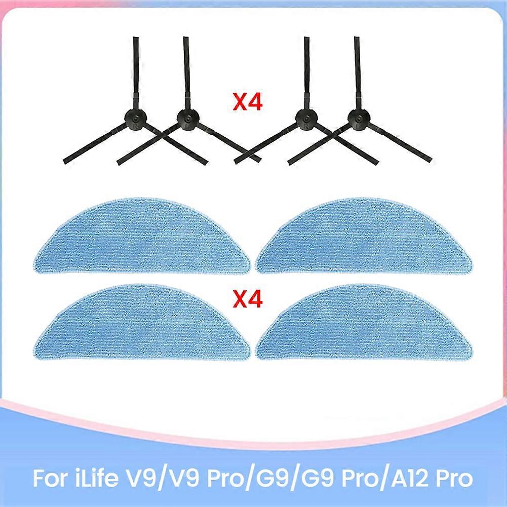 Ersatzteile Für V9/v9 Pro/g9/g9 Pro/a12 Pro: Seitenbürste Und Waschbares Mikrofasertuch