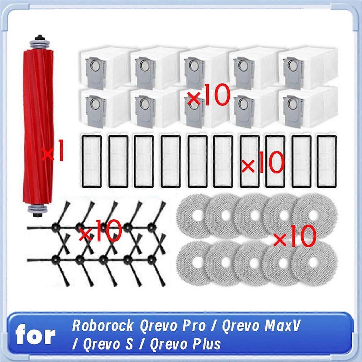 Rotierende Seitenbürste, Hepa-filter, Reinigungstuch Und Staubbeutel Für Den Saugroboter Qrevo Pro / Qrevo Maxv / Qrevo S / Qrevo Plus