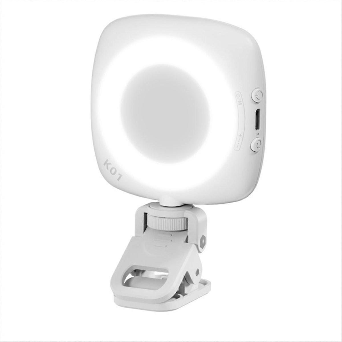 Mini-stirnlampe Zum Aufstecken Für Selfies, Wiederaufladbar, 3 Einstellbare Beleuchtungsmodi, Taschenformat, Tragbare Led Für Handyfotografie.