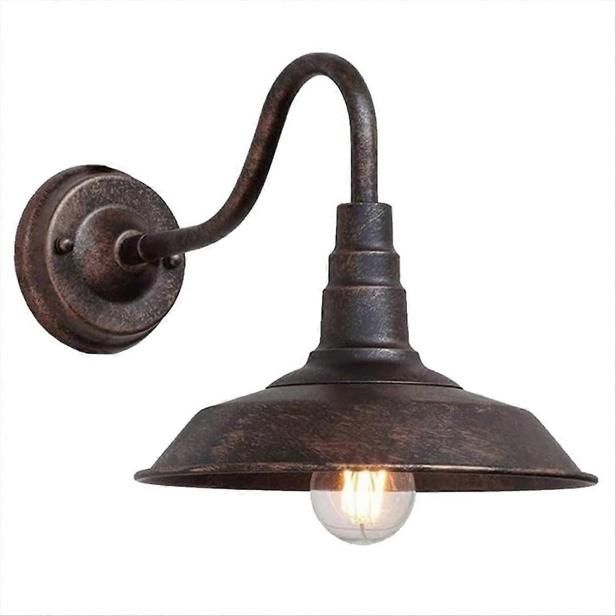 Vintage-außenwandleuchte Für Hof, Balkon, Retro-stil, Wasserdicht, Industrieller Rost-look, Für Tür Oder Flur