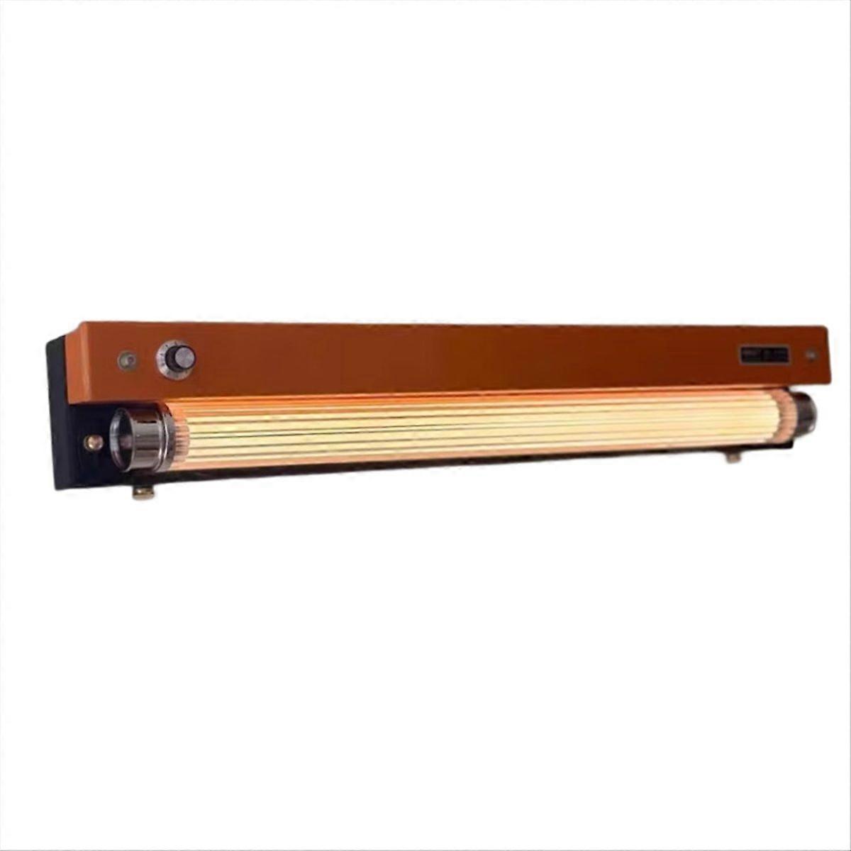 Designer-led-wandleuchte Mit Dimmer, Aus Orangefarbenem Und Schwarzem Metall, Transparentem Acrylrohr, Ideal Für Schlafzimmer Oder Wohnzimmer.