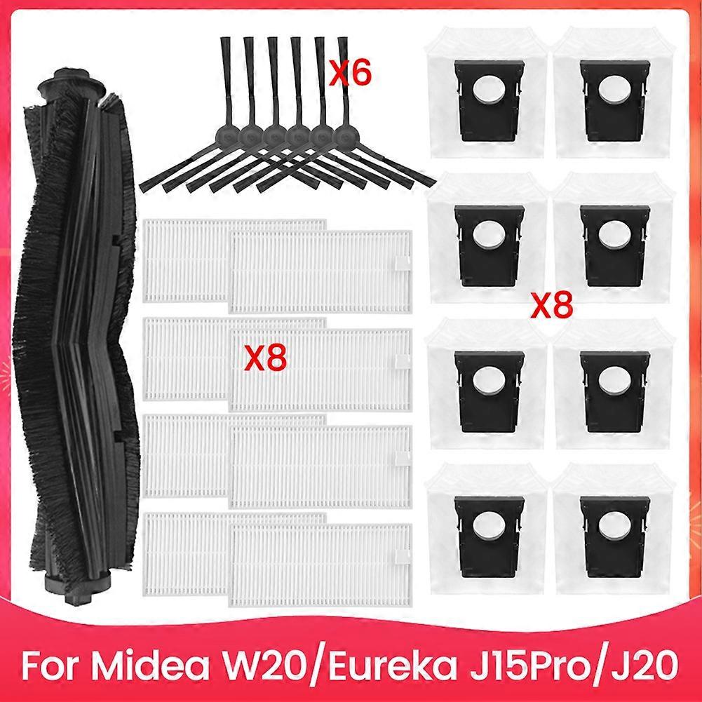 23-teiliges Set Inklusive Bürste, Filter Und Staubbeutel Für Midea W20 Und Eureka J15pro J20 Staubsauger – Zubehör Und Ersatzteile