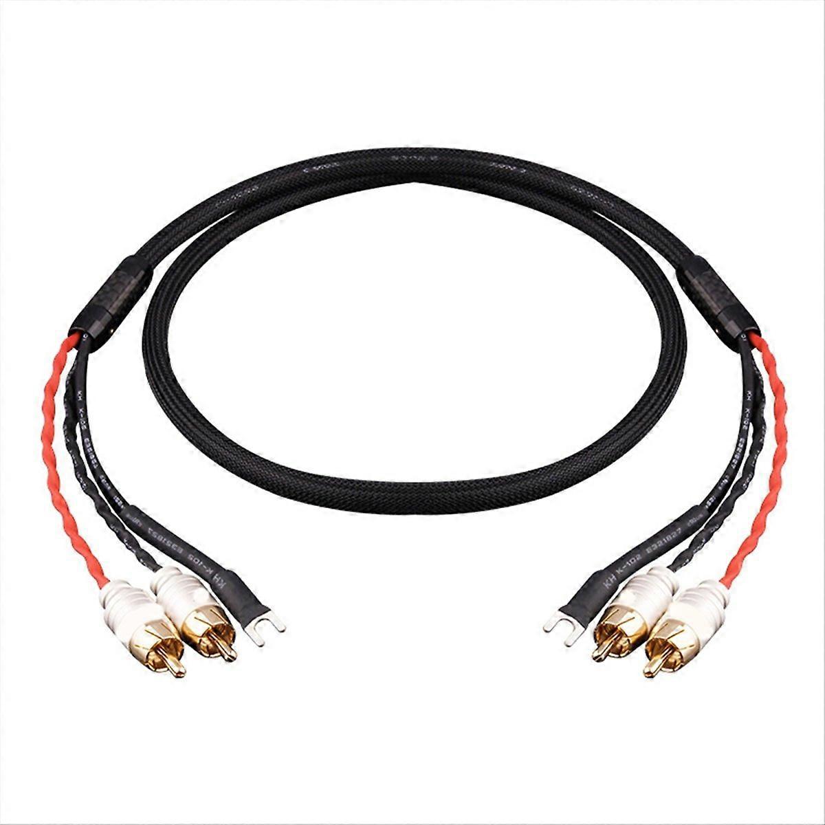 Fever Level Singing Arm Signalkabel, Double Lotus Plattenspieler-audiokabel Mit Sauerstofffreiem Kupfer-erdungsdraht