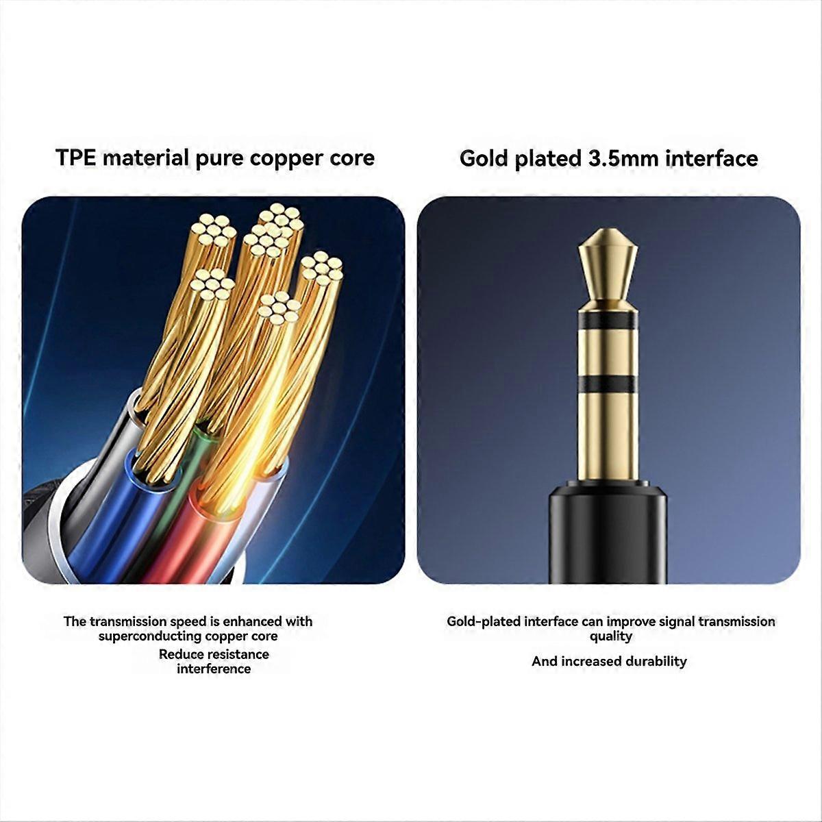 Bluetooth 5.2 Hi-fi-audioadapter Mit 3,5-mm-aux-eingang, Drahtloser Musikempfänger Und -player Mit Mikrofon Für Lautsprecher, Pcs, Fernseher Und Autos.