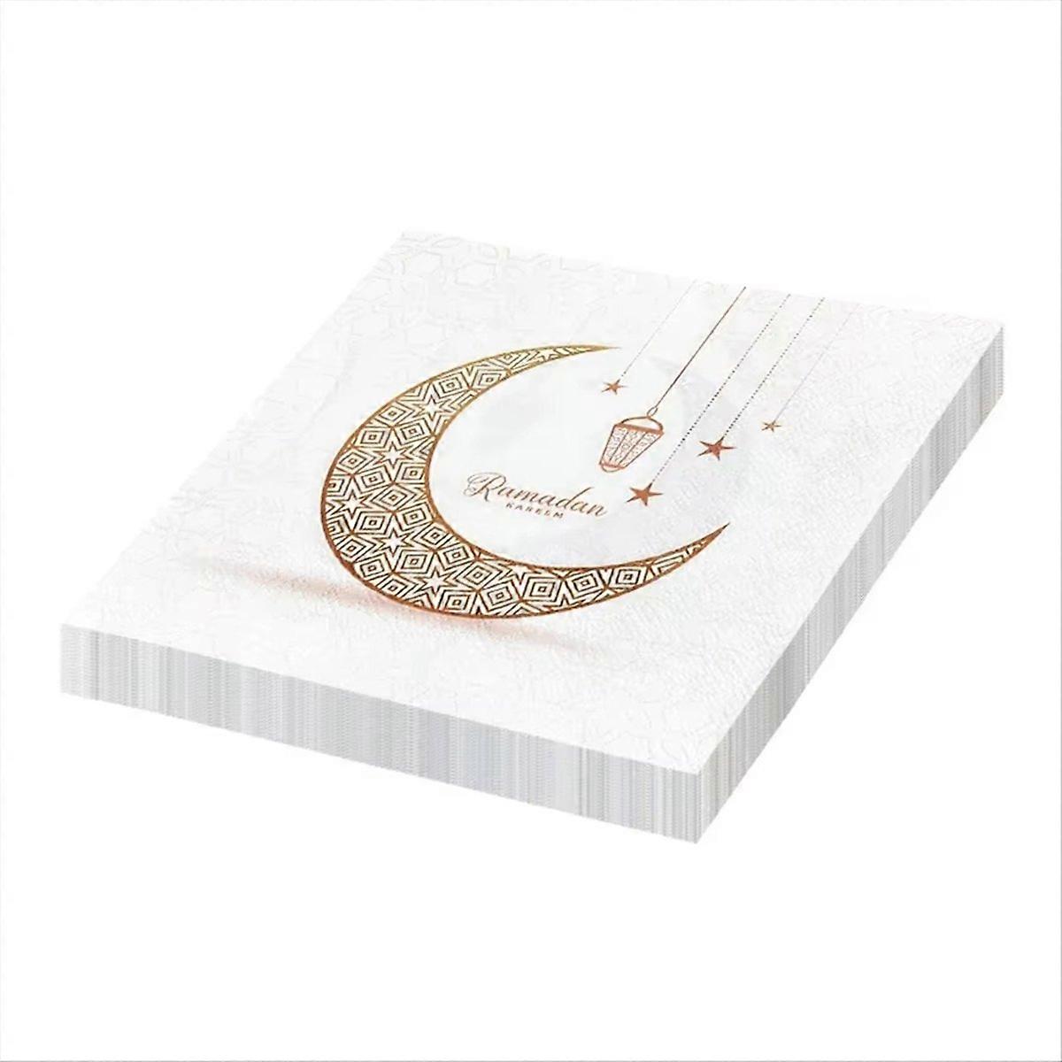 120 Ramadan-servietten Aus Unbedenklichem Papier, Unparfümiert, Weich Und Praktisch Zum Abwischen Des Mundes.