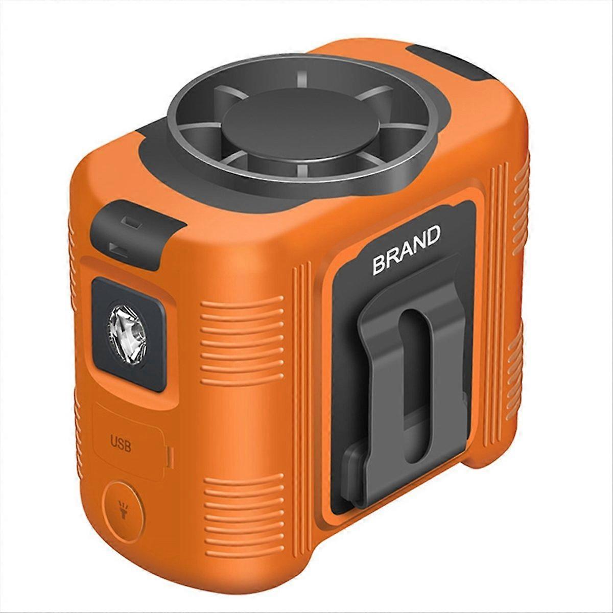 Tragbarer Ventilator Mit Eingebauter Taschenlampe, Wiederaufladbarem 15.000-mah-akku, Vielseitig Und Multifunktional, Zum Tragen Um Den Hals, Ideal Zum Radfahren, Spazierengehen, Reisen Und Für Outdoo
