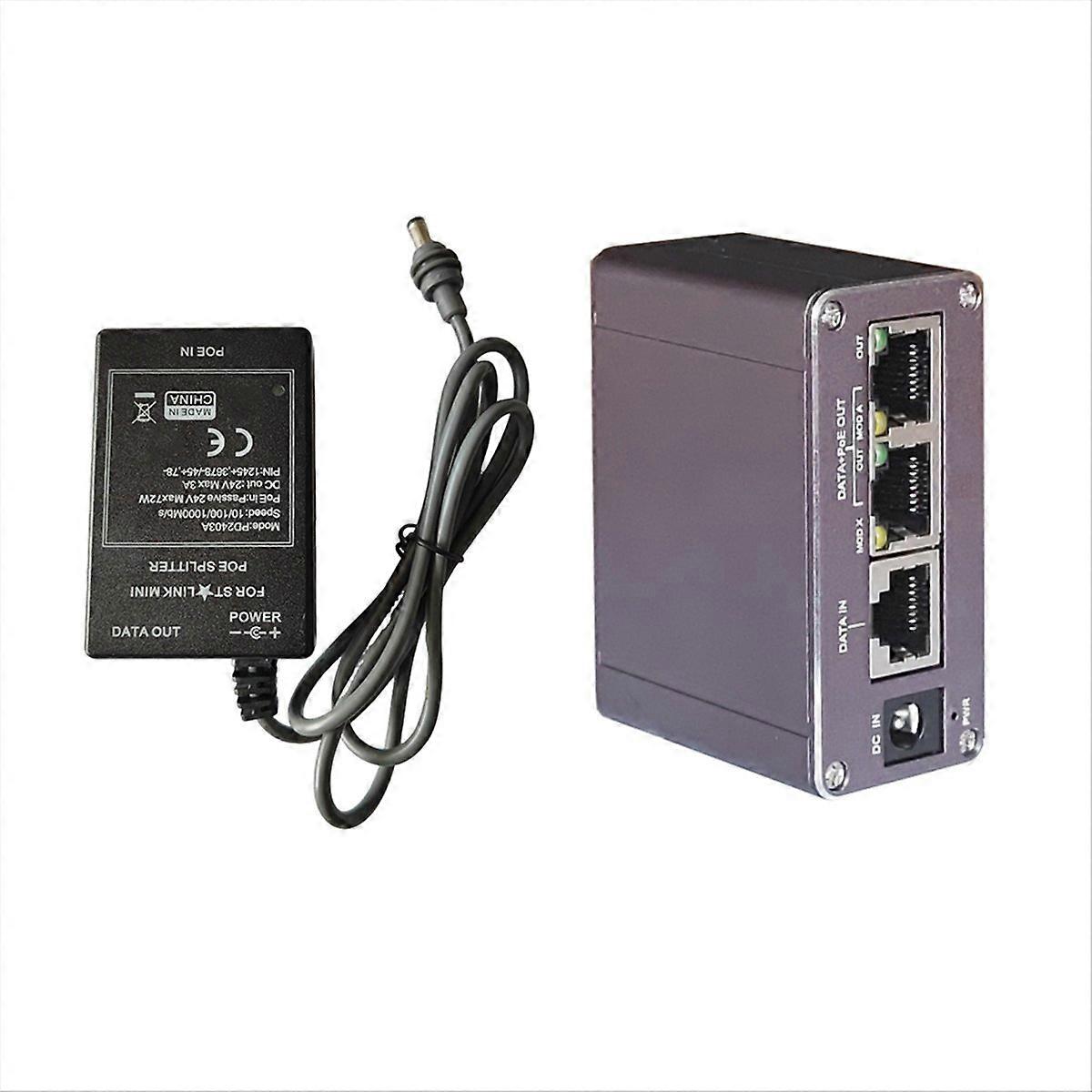 Mini Poe Injektor/splitter 24 V Dc, Maximale Ausgangsleistung 65 W, Durchsatz 10/100/1000 Mbps, Industrielle Anwendung.
