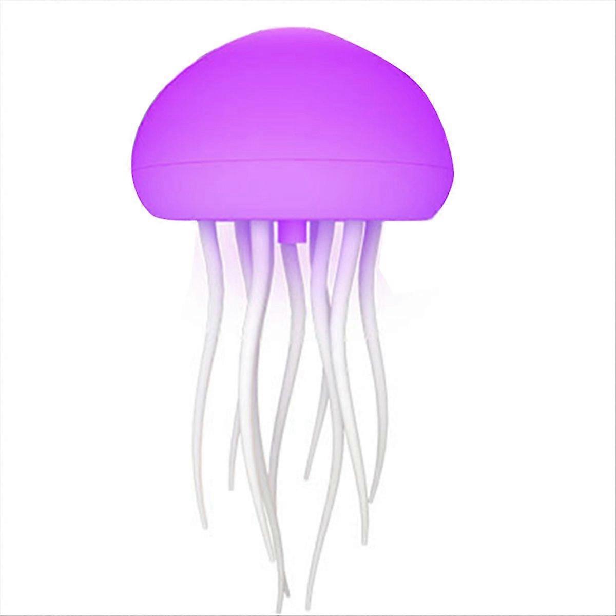 Intelligente Led-quallen-nachtlampe – Rgb-farbverlauf, Usb-ladefunktion, Berührungssensor Und Geräuschsteuerung, Dekorative Hängelampe