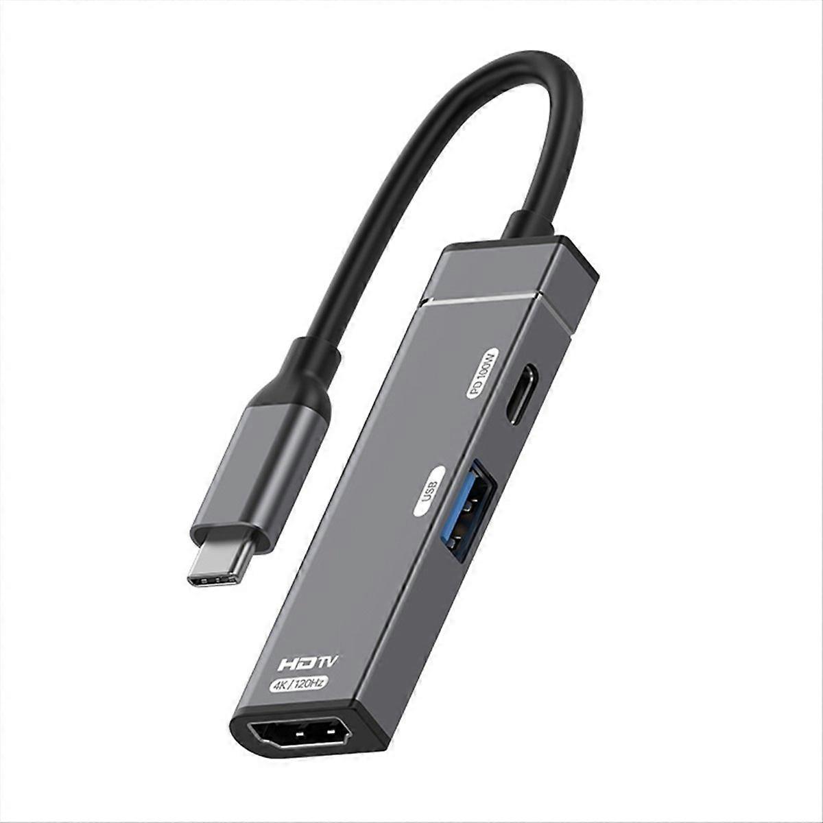 120-hz-4k-usb-c-dockingstation – Pd100w Usb-c-zu-hdtv-kompatibler Konverter – Usb-c-splitter Für Pc