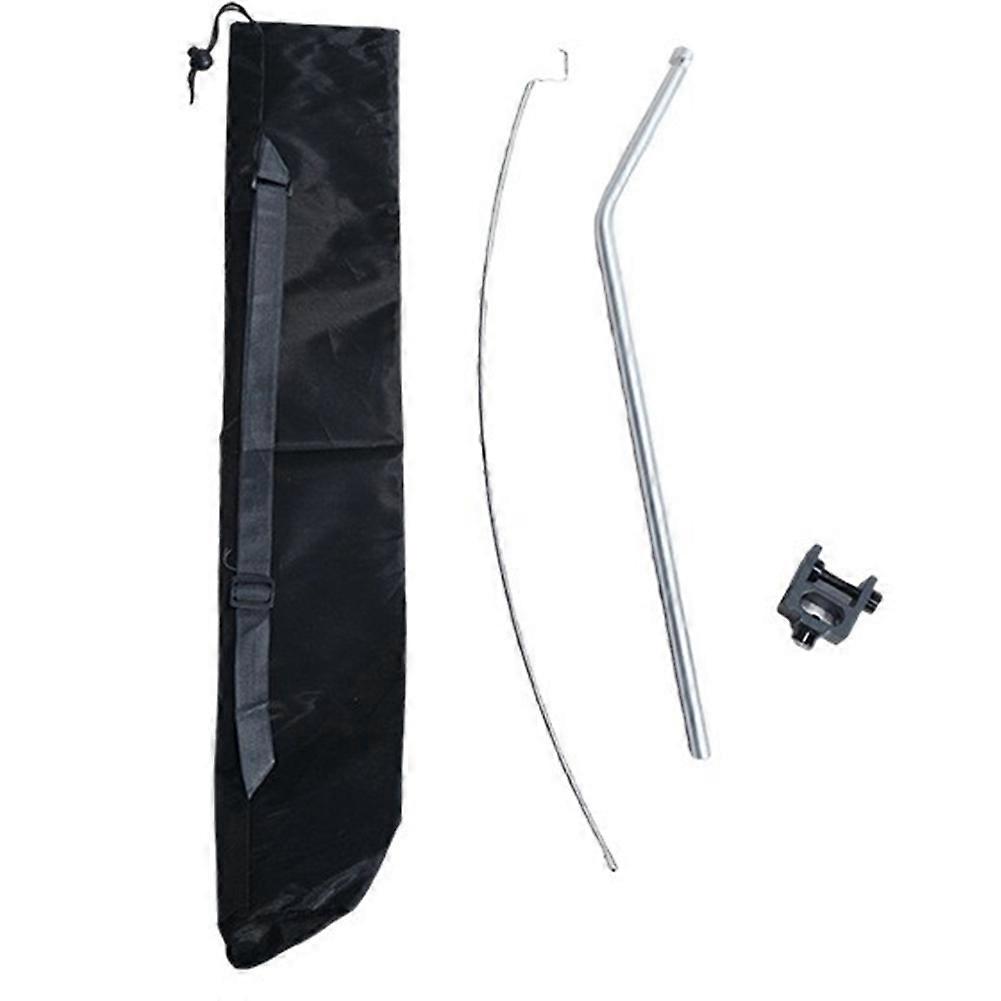 Abnehmbarer Lampenhalter Aus Aluminiumlegierung, Silberne, Tragbare Aufhängestange Für Campinglampen Im Freien