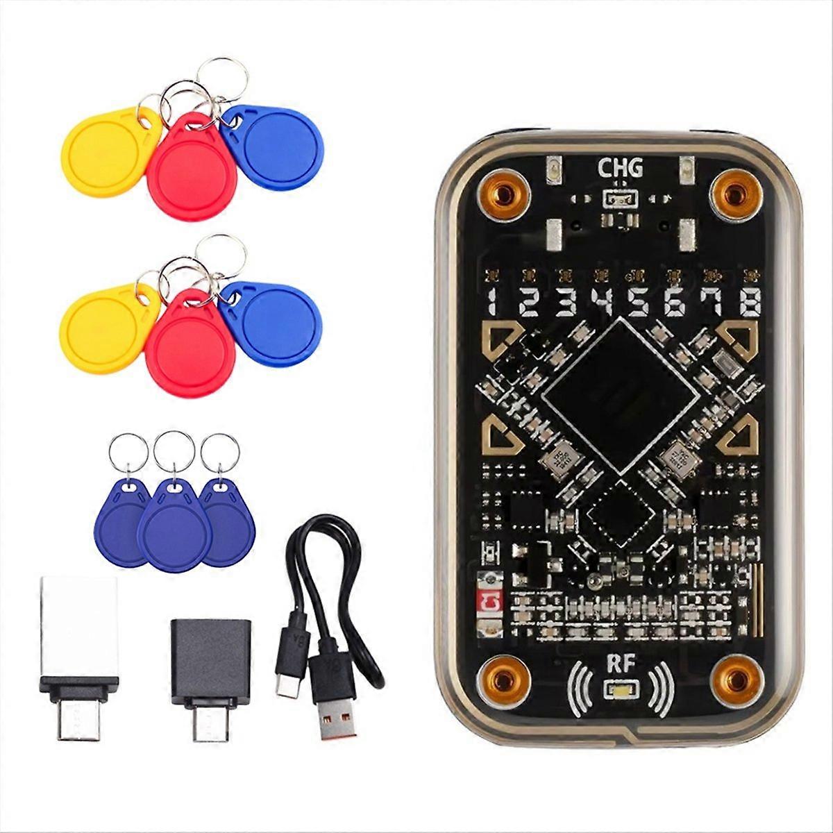Chameleon Ultra Kontaktloser Smartcard-emulator, Rfid-chip-lesegerät + Nfc-kompatibler 6xuid/3xuid-schlüsselanhänger (lesen/schreiben)