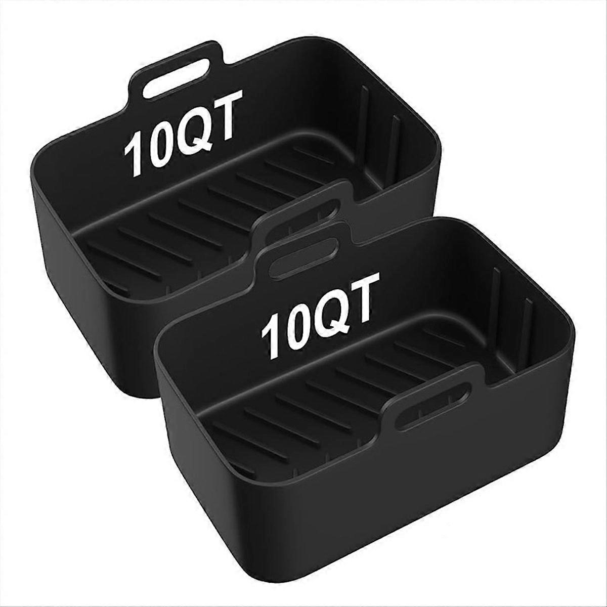 Set Mit 2 Wiederverwendbaren Silikoneinsätzen Für Die Ninja 10qt Heißluftfritteuse