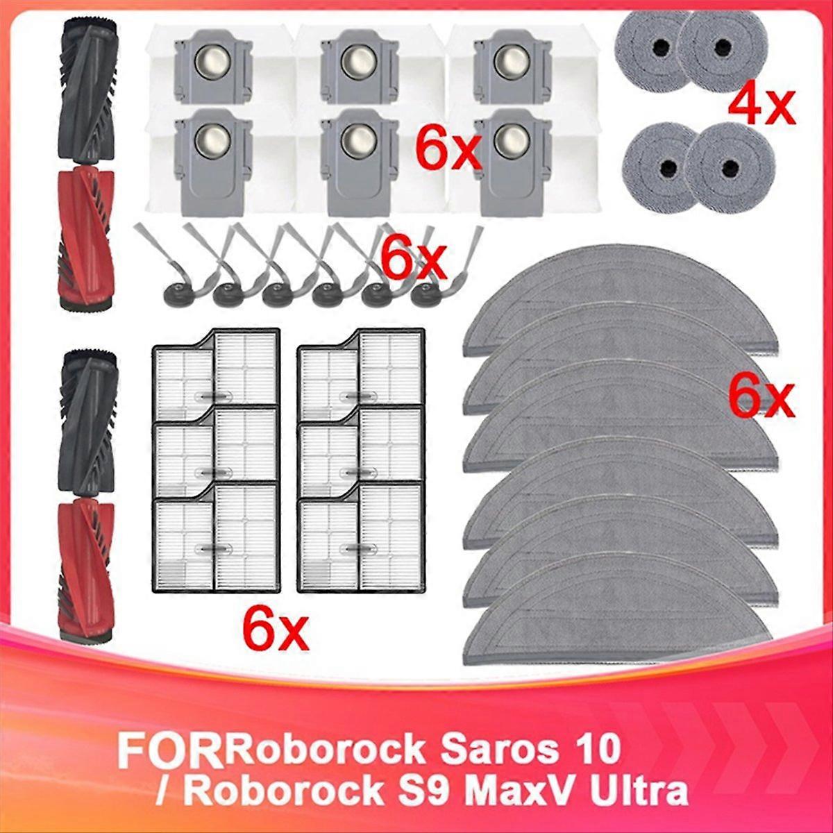 Zubehör Für Den Staubsauger Saros 10 / S9 Maxv Ultra: Ersatzteile, Hauptwalze, Seitenbürste, Filter, Reinigungstuch, Staubbeutel