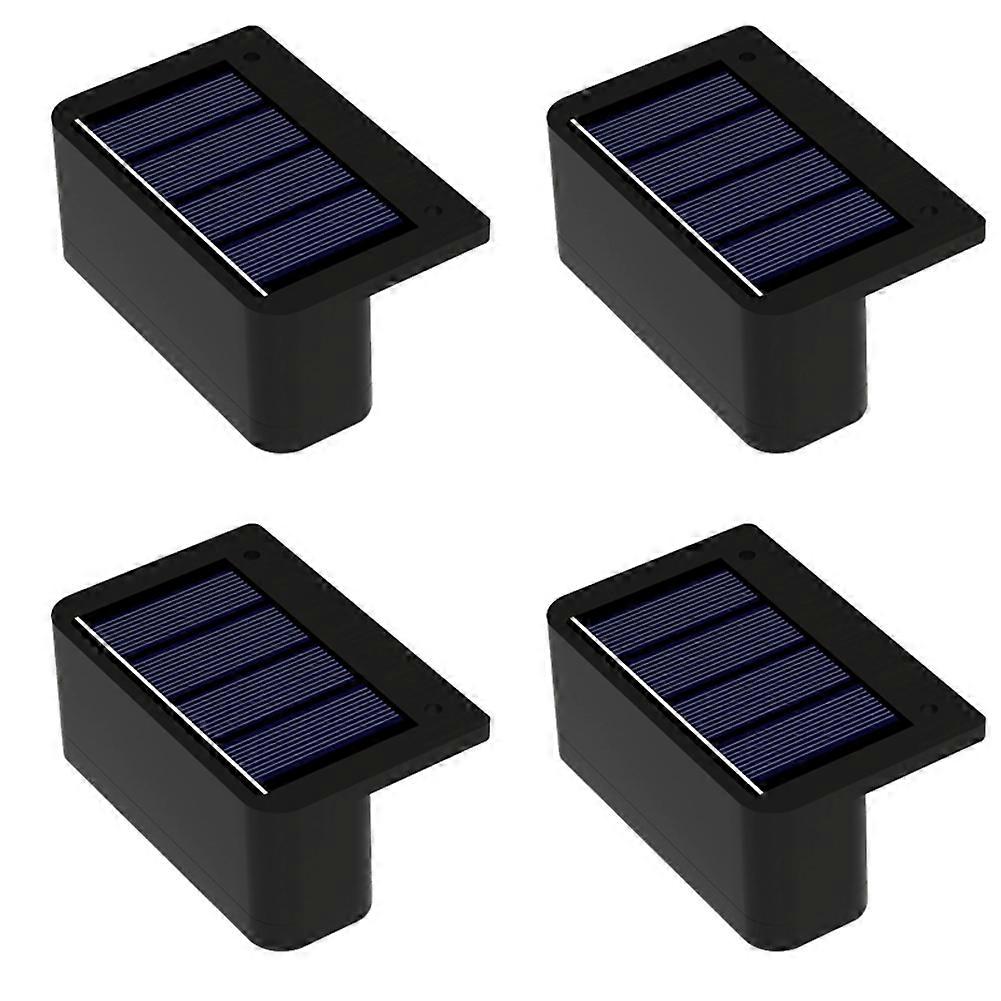 Set Mit 4 Wasserdichten Solar-wandleuchten Für Den Außenbereich, Die Mit Solarenergie Betrieben Werden, Zur Dekoration Ihres Gartens, Ihrer Terrasse Oder Ihres Balkons.