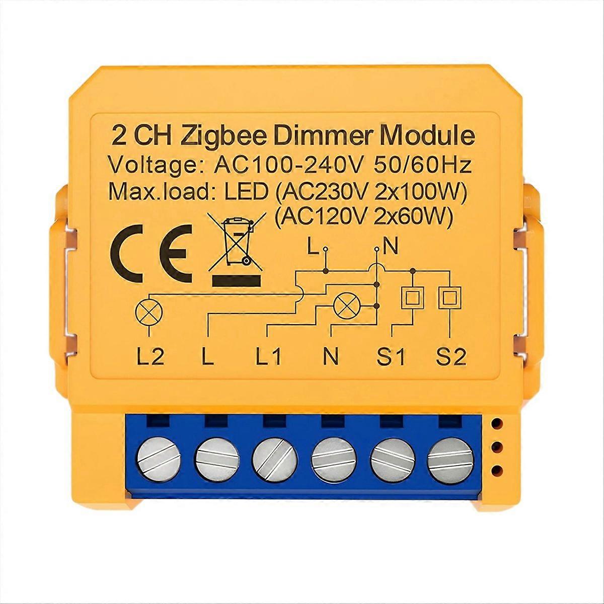 Tuya Zigbee Dimmermodul Für Das Vernetzte Zuhause: Kompatibel Mit Bidirektionaler Steuerung Und Sprachsteuerung Über Eine App.