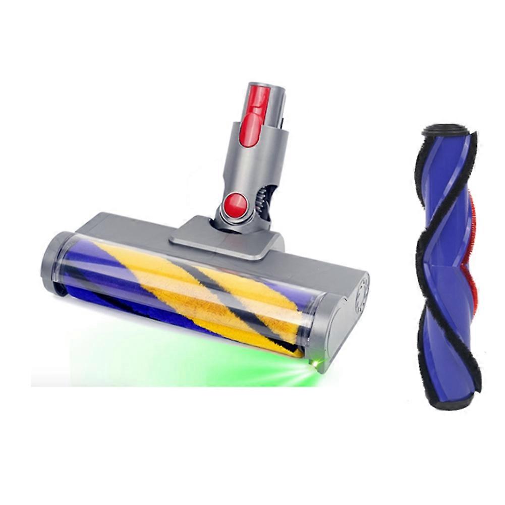 Weiche Walzenreinigungskopf-baugruppe Mit Grüner Optischer Led-leuchte Für Staubsaugerzubehör V15 V11 V10 V8 V7