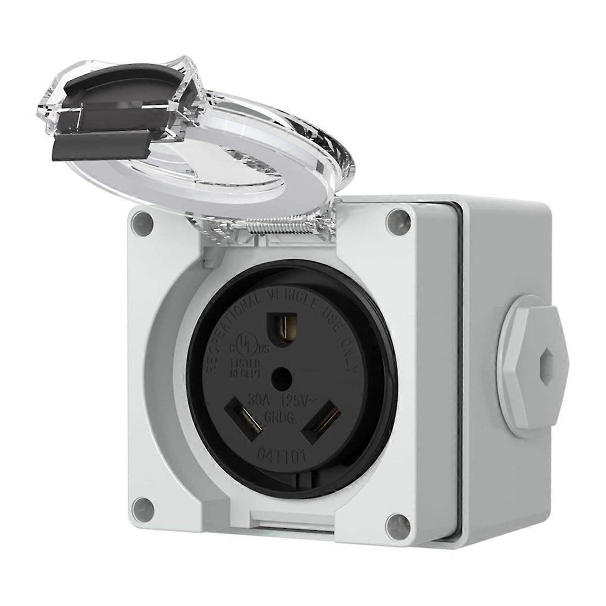 30-a-steckdosenkasten, Nema Tt-30r 125-v-steckdose, Staub- Und Wetterfest Für Elektrofahrzeuge