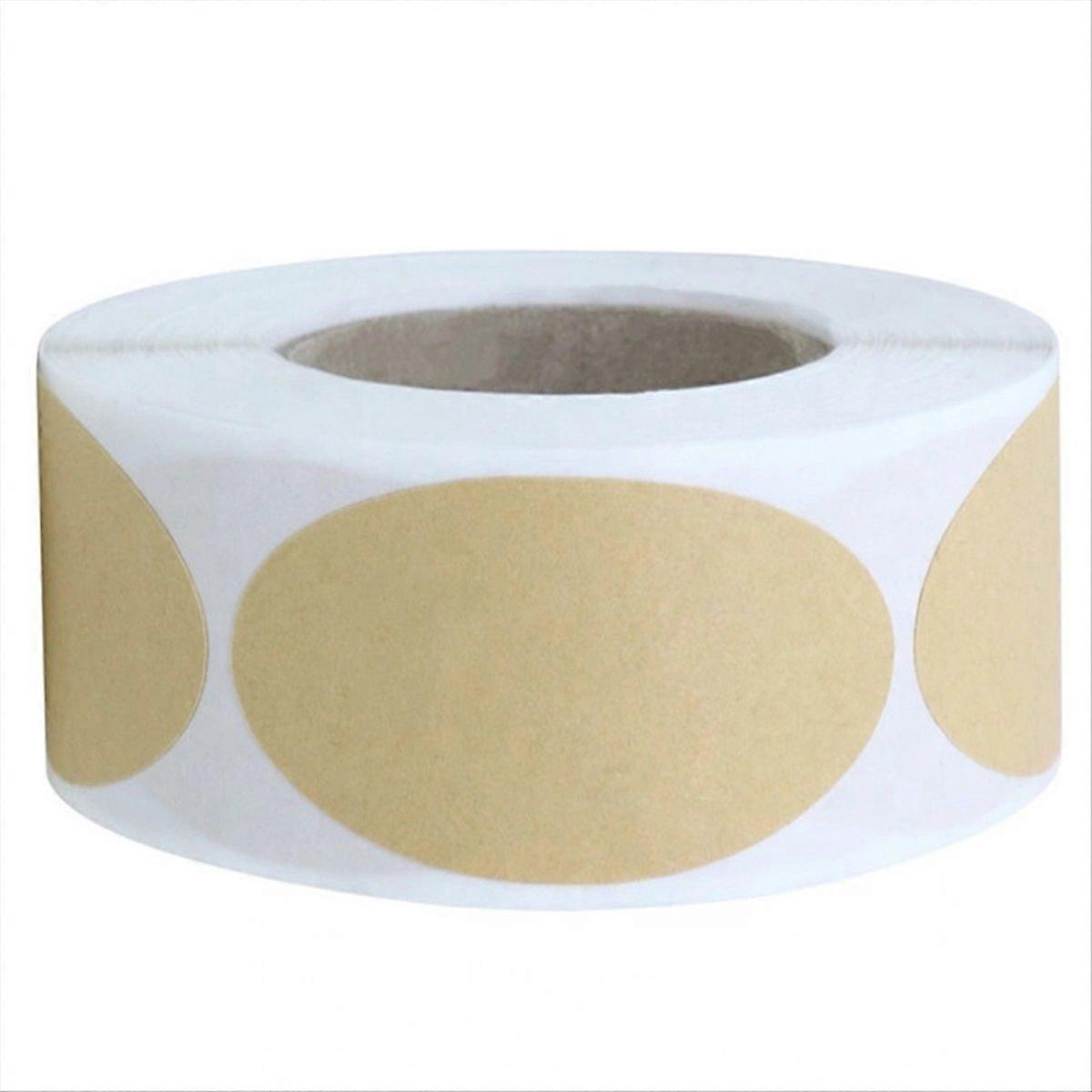 Rolle Mit 250 Leeren, Selbstklebenden Kraftpapier-etiketten Für Diy-backwaren, Geschenke Und Gläser.