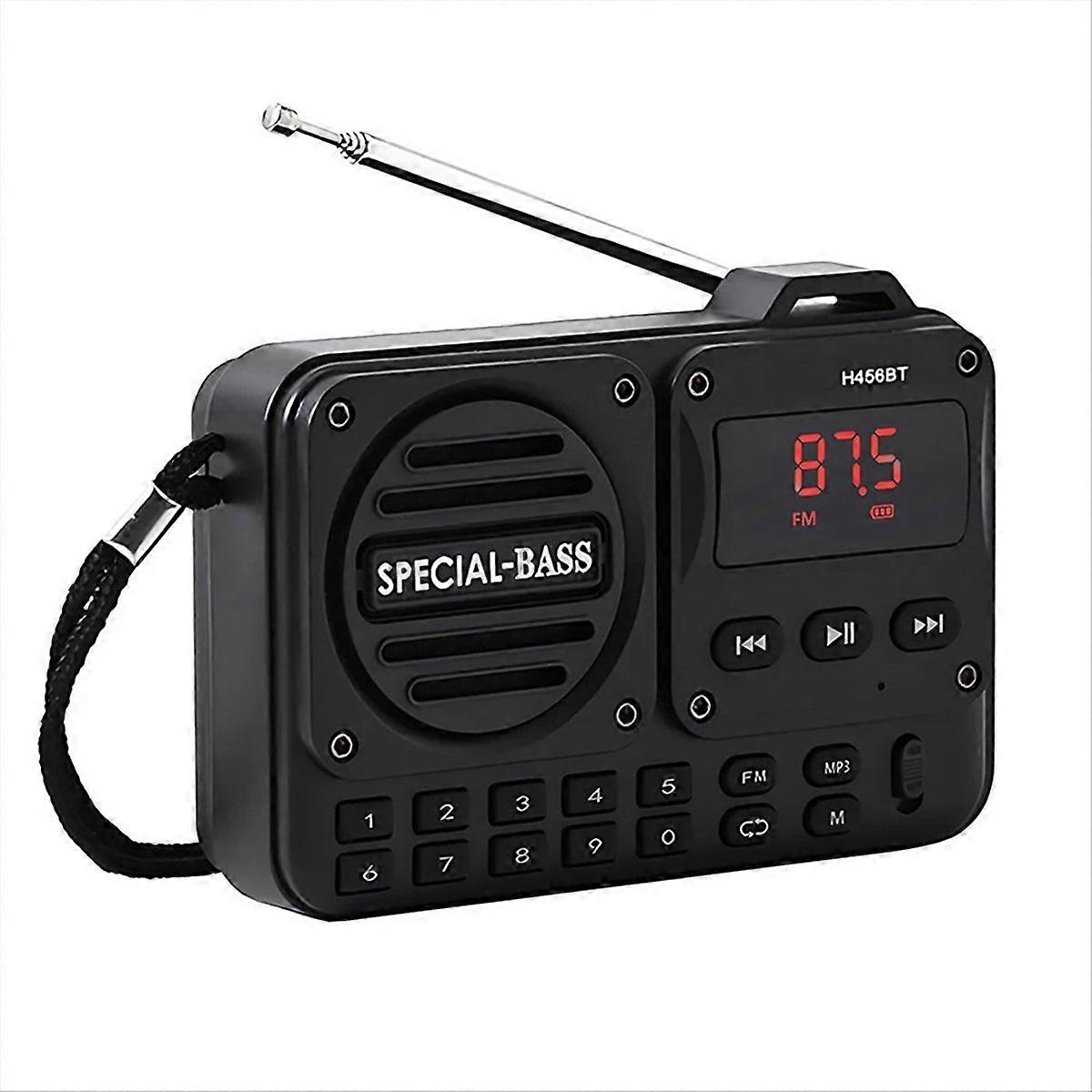 Tragbares Bluetooth-fähiges Digitalradio, Fm 5.0-radioempfänger Mit Led-anzeige, Tf-kartenleser Und Mp3-player, Eingebauter Lautsprecher.