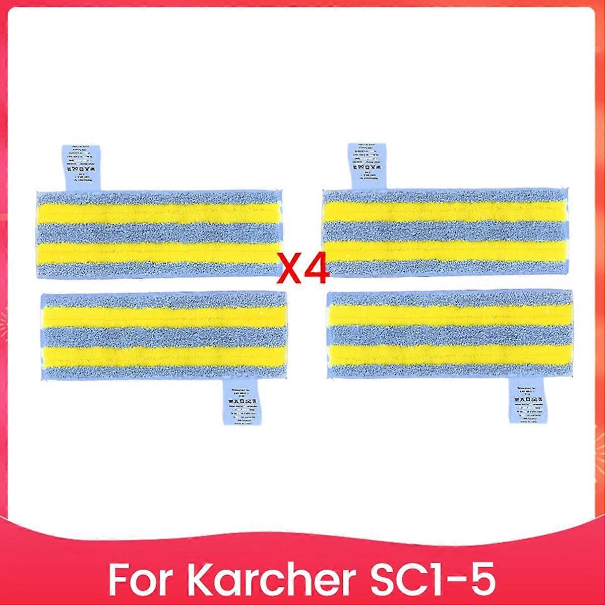 Set Mit 4 Ersatz-mikrofasertüchern Für Die Dampfreiniger Sc1, Sc2, Sc3, Sc4 Und Sc5. Zubehör Und Ersatzteile Für Dampfreiniger.