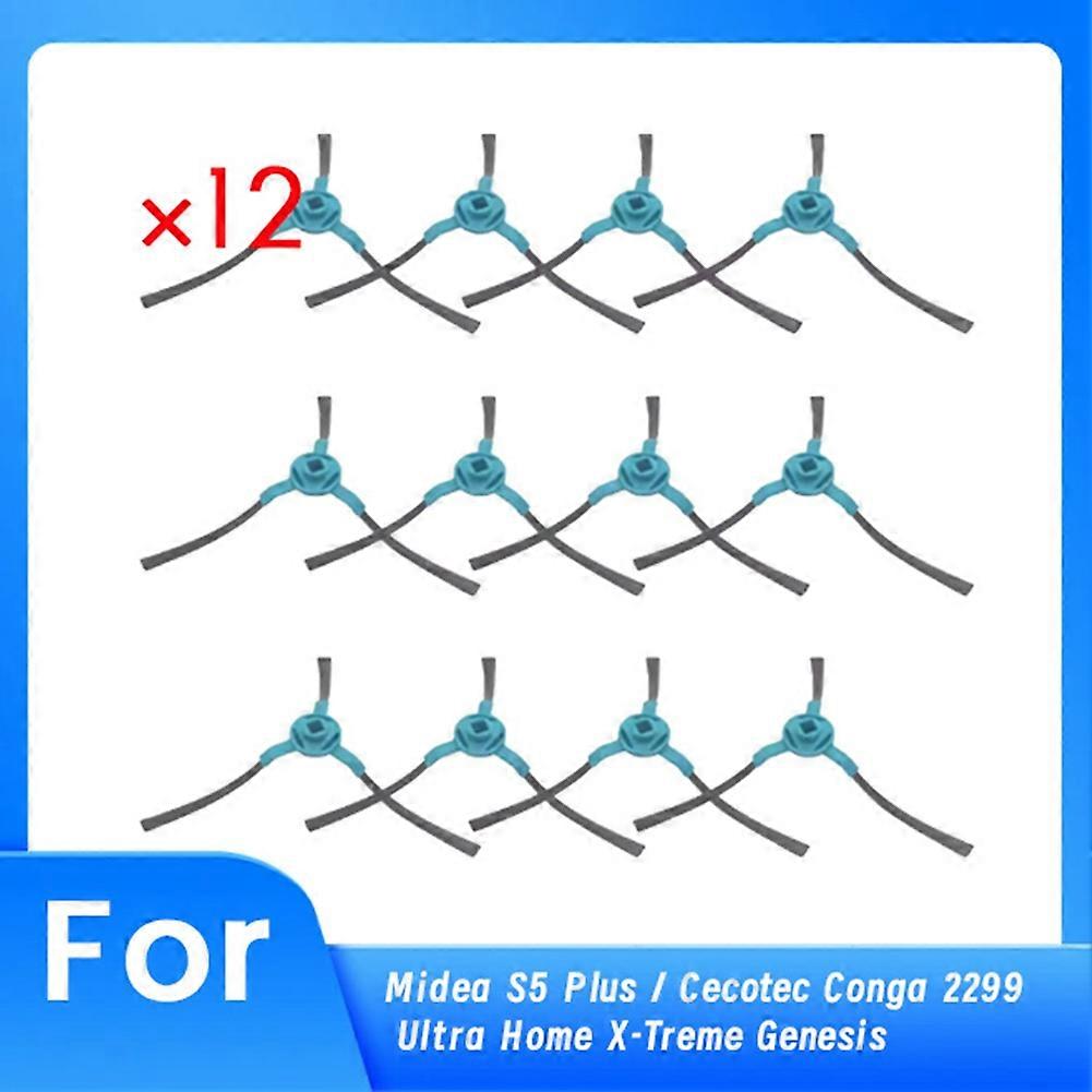 Packung Mit 12 Ersatz-seitenbürsten Für Midea S5 Plus / Cecotec Conga 2299 Ultra Home X-treme Genesis Staubsauger