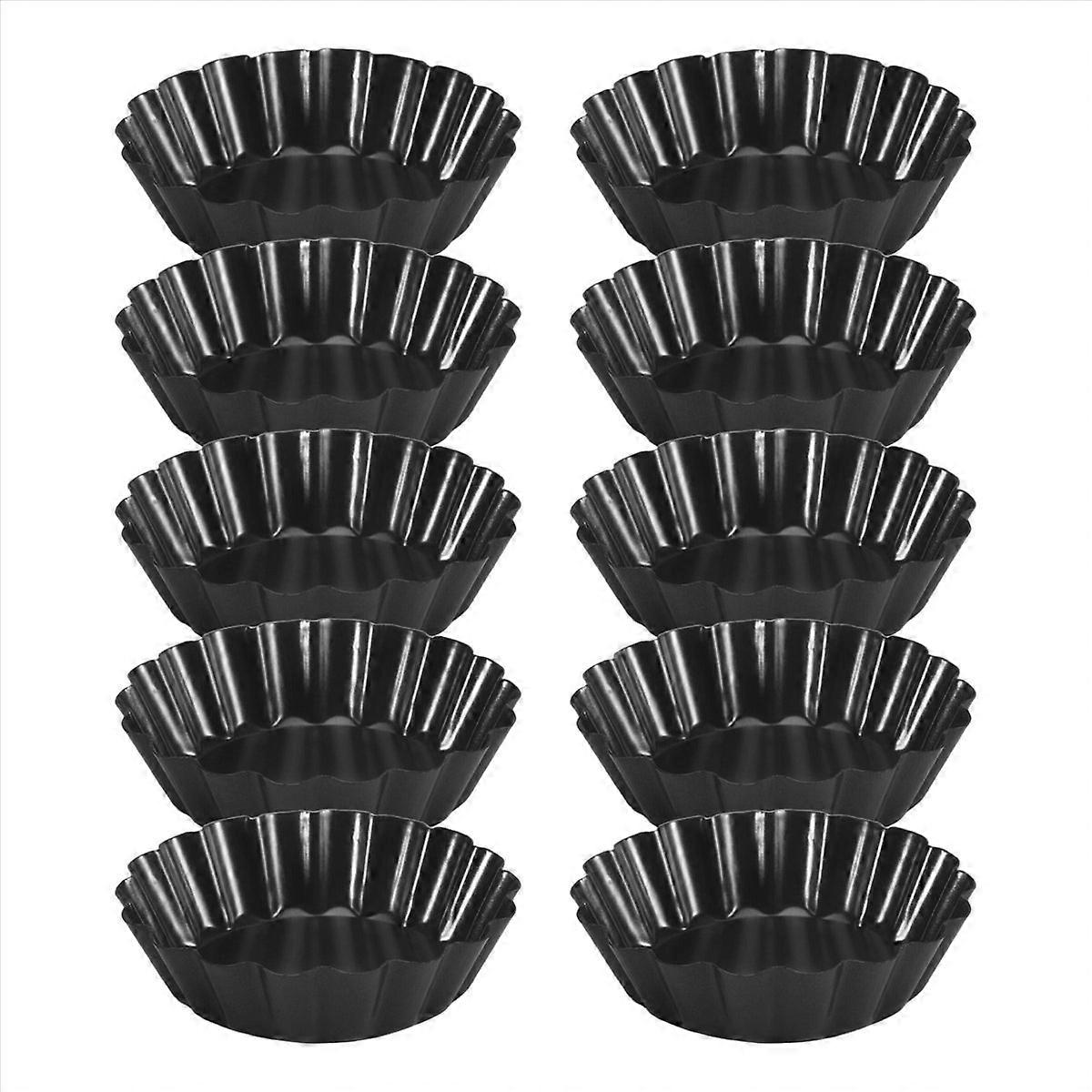 Eierkuchenformen, 7,6 Cm Mini-törtchenformen Mit Herausnehmbarem Boden (10 Stück)