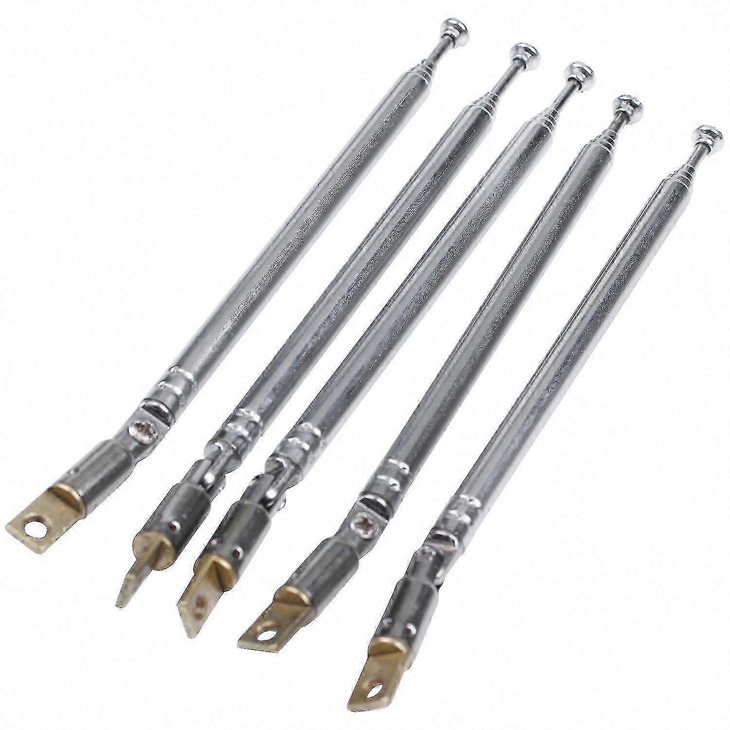 5-teilige Am/fm-teleskopantenne, 32 Cm, 180° Drehbar, 5-teiliges Set, Tragbarer Radioempfänger, Kompatibel Mit Verschiedenen Geräten, Einstellbarer Winkel, Verbesserter Empfang.