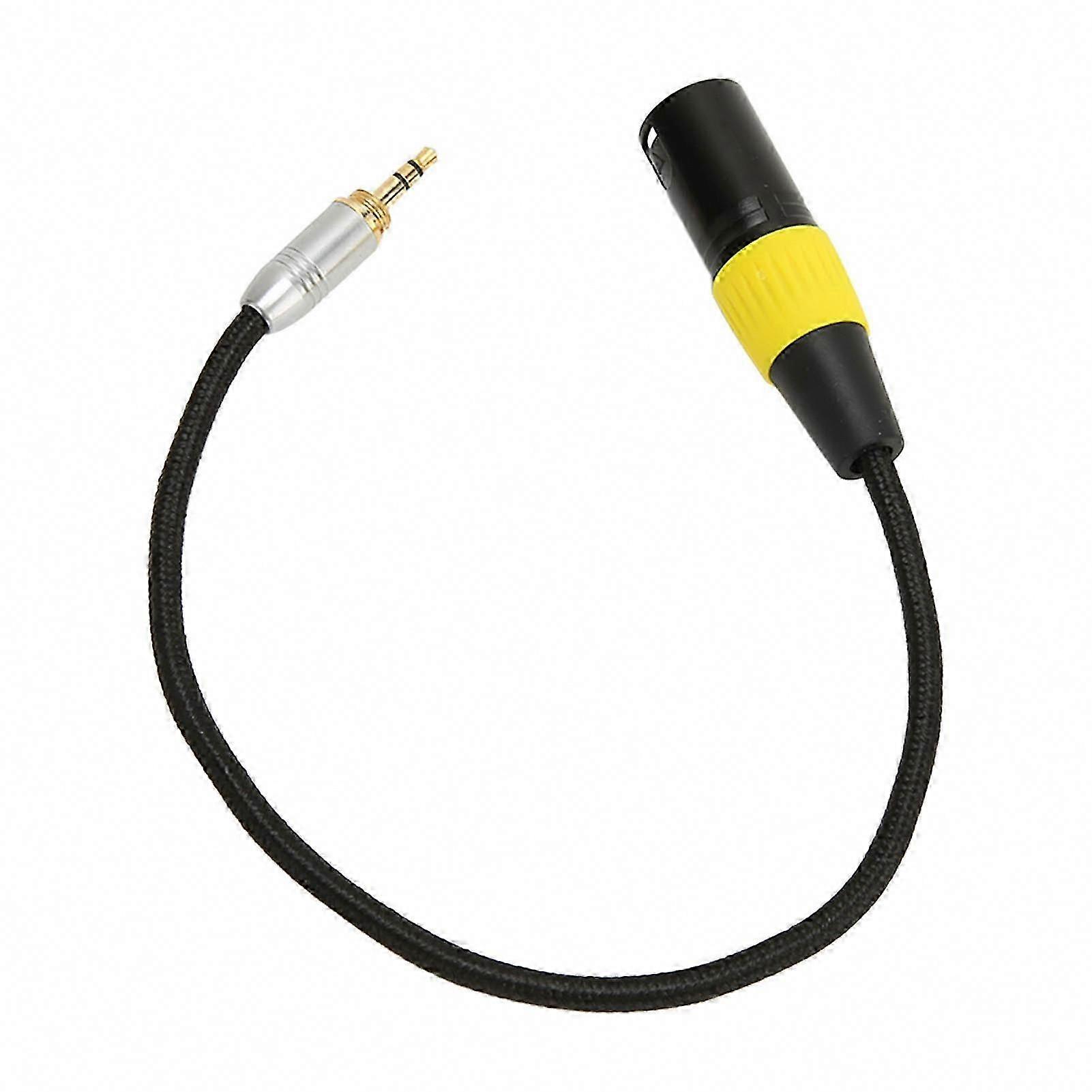 Vergoldetes 3,5-mm-klinkenstecker-auf-xlr-stecker-kabel, Rauschfreier Adapter Für Dynamische Mikrofone, Mischpulte Und Drahtlose Mikrofone, Professionelle Audioverbindung, Studiokompatibel, Geringe La
