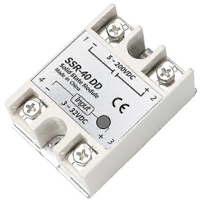 Ssr 40dd Halbleiterrelais Aus Reinem Kupfer, Intelligenter Chip, Stabile Leistung, Hohe Sicherheit, 40-a-elektronikschalter, Zuverlässiges Modul Für Industrielle Anwendungen